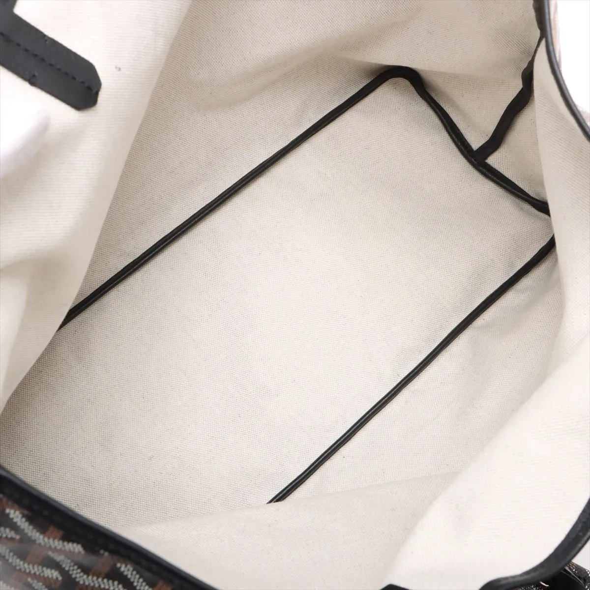 Saint-Louis PM PVC x Leather Tote Bag Brown x Black — view 7