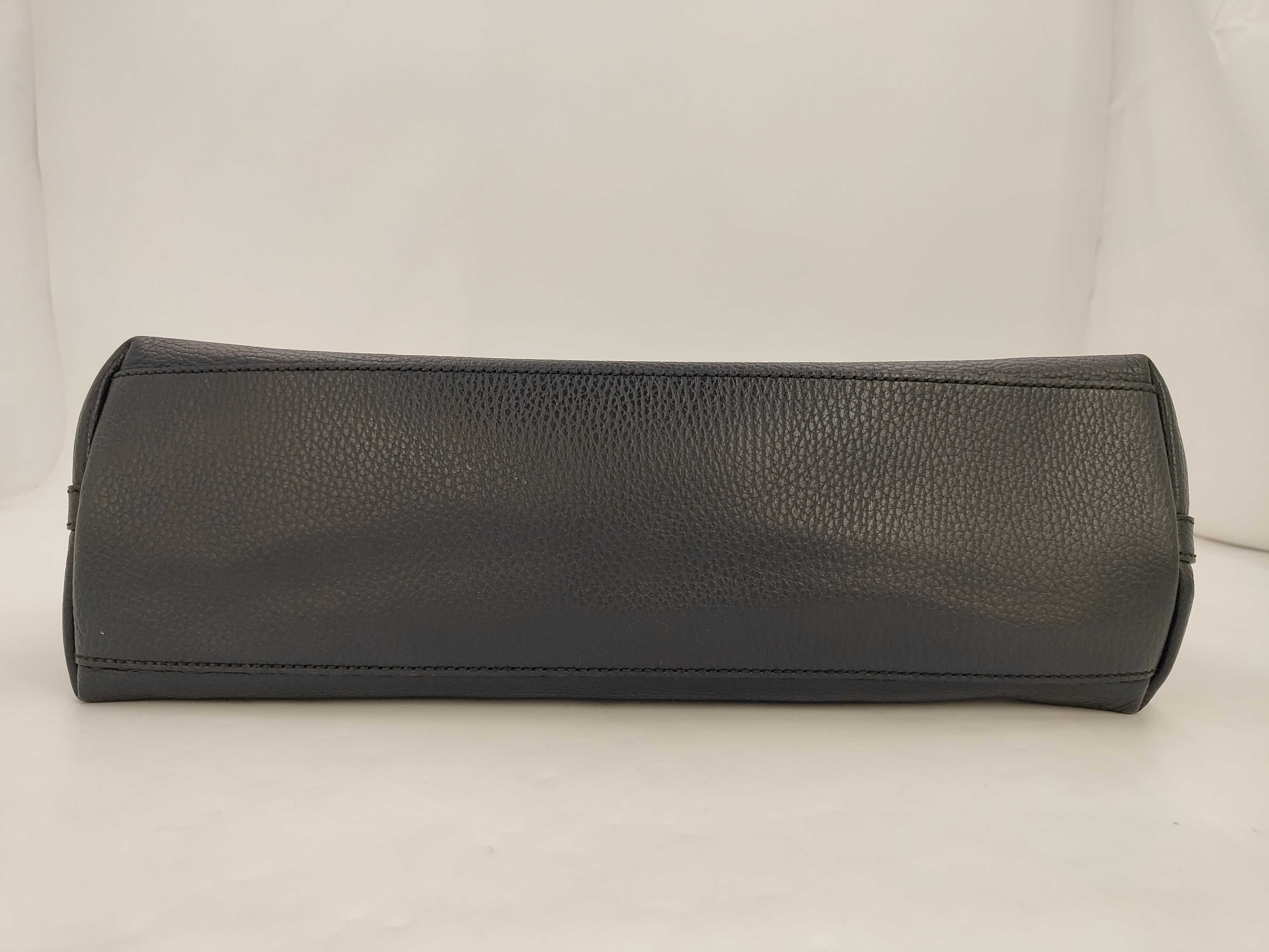 Leather Tote Bag (Black) — view 3