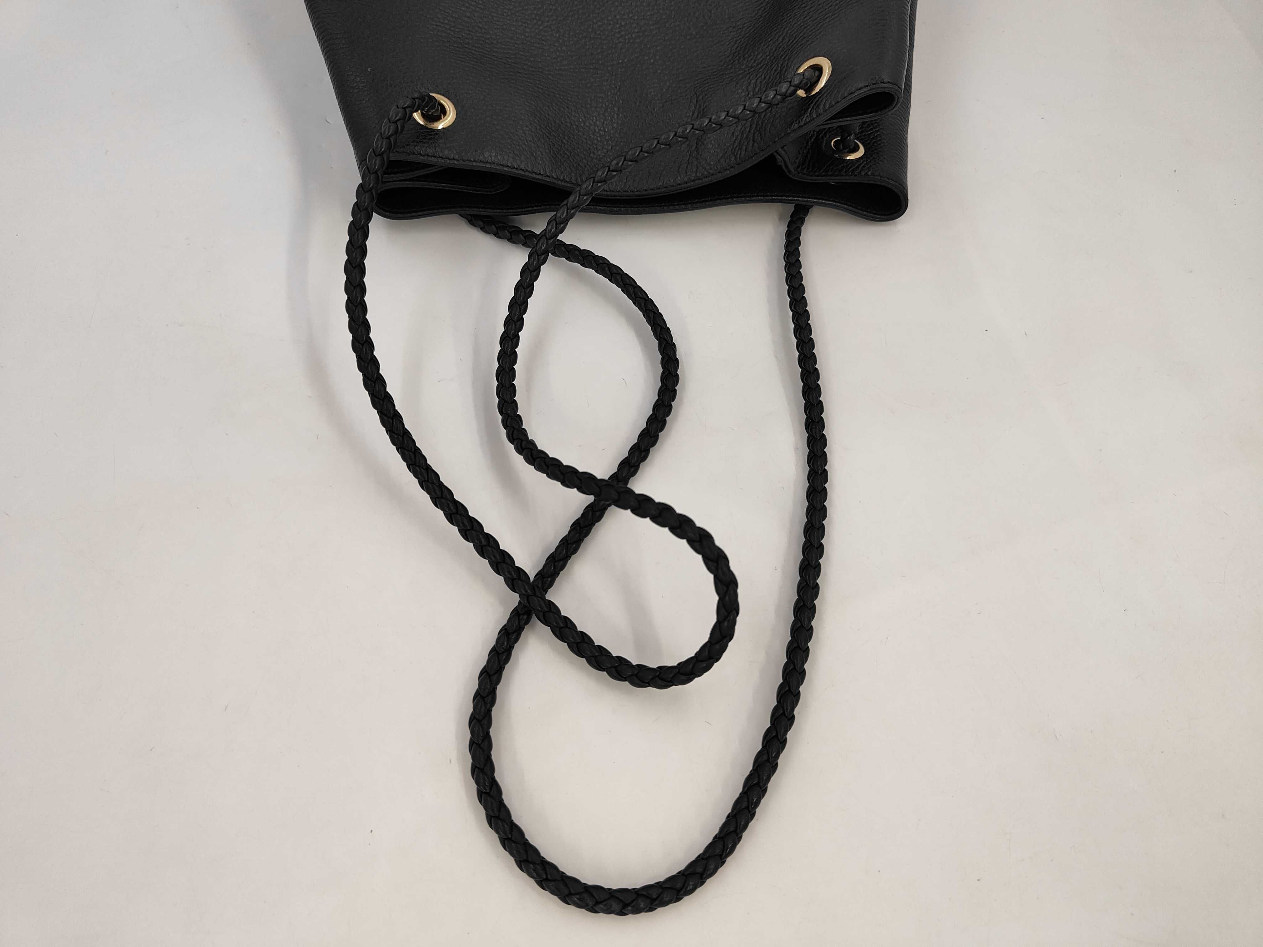 Leather Tote Bag (Black) — view 7