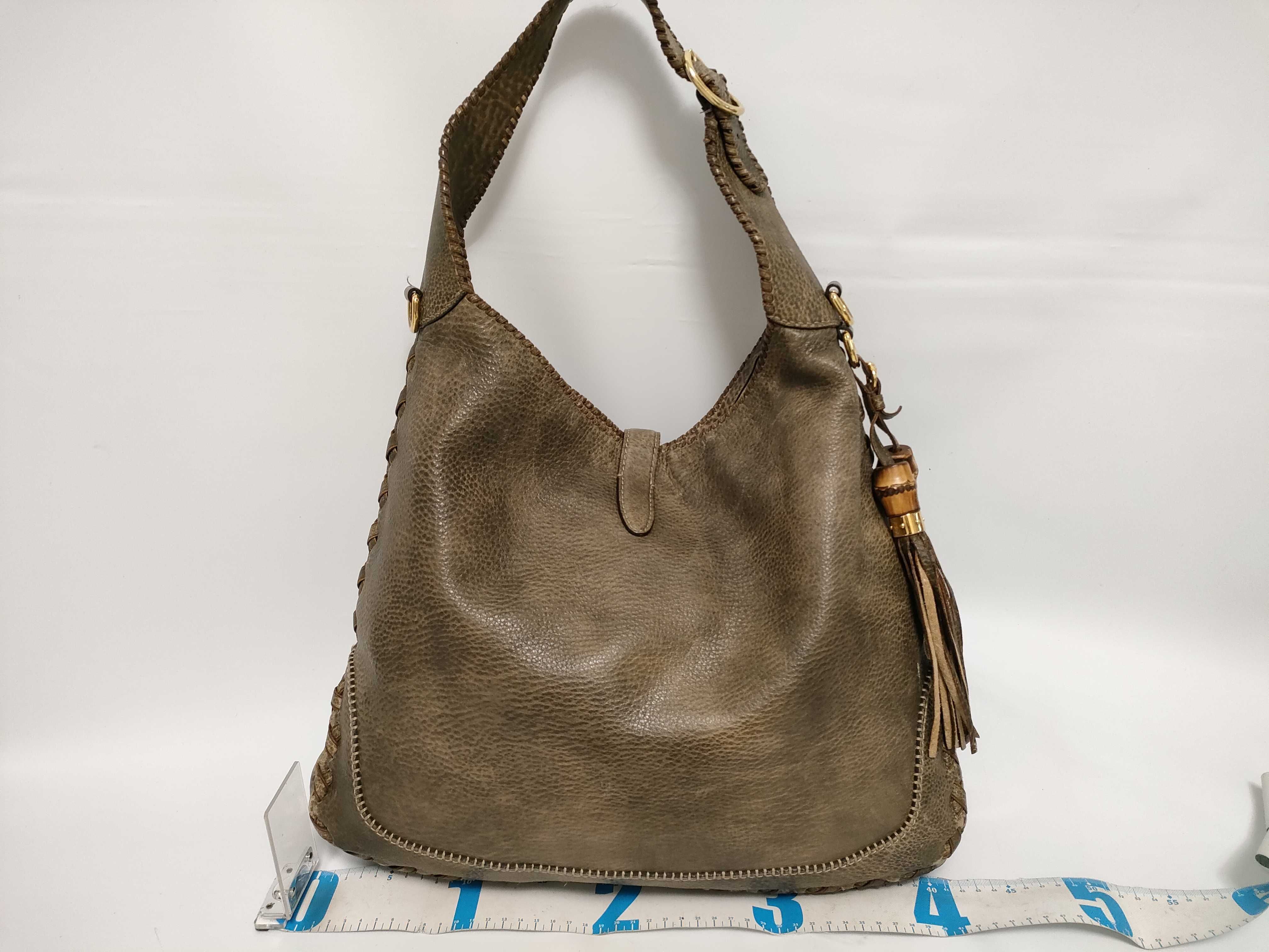 Bamboo FR - Bamboo Leather 2-Way Shoulder Bag Olive — view 2