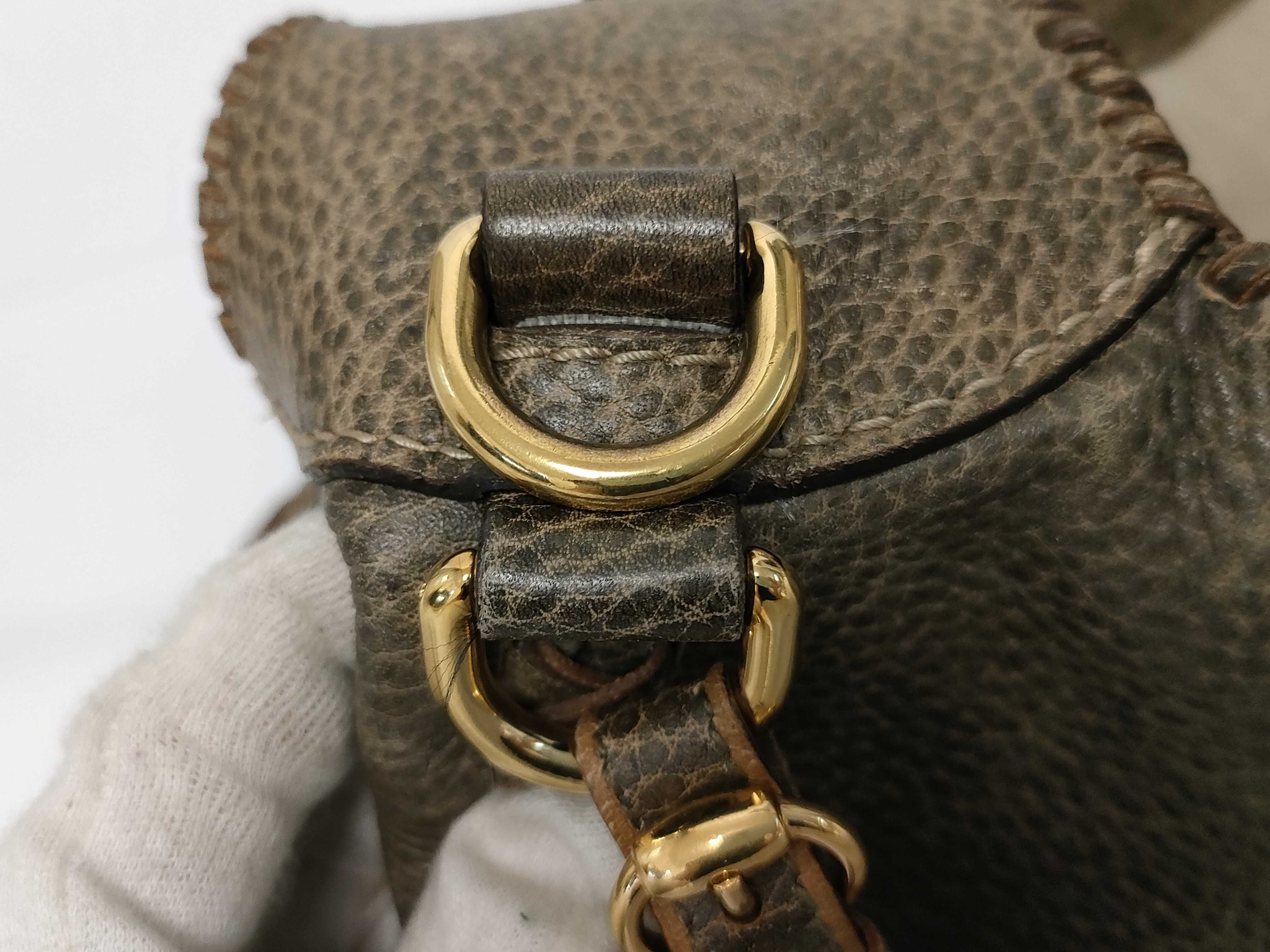 Bamboo FR - Bamboo Leather 2-Way Shoulder Bag Olive — view 13