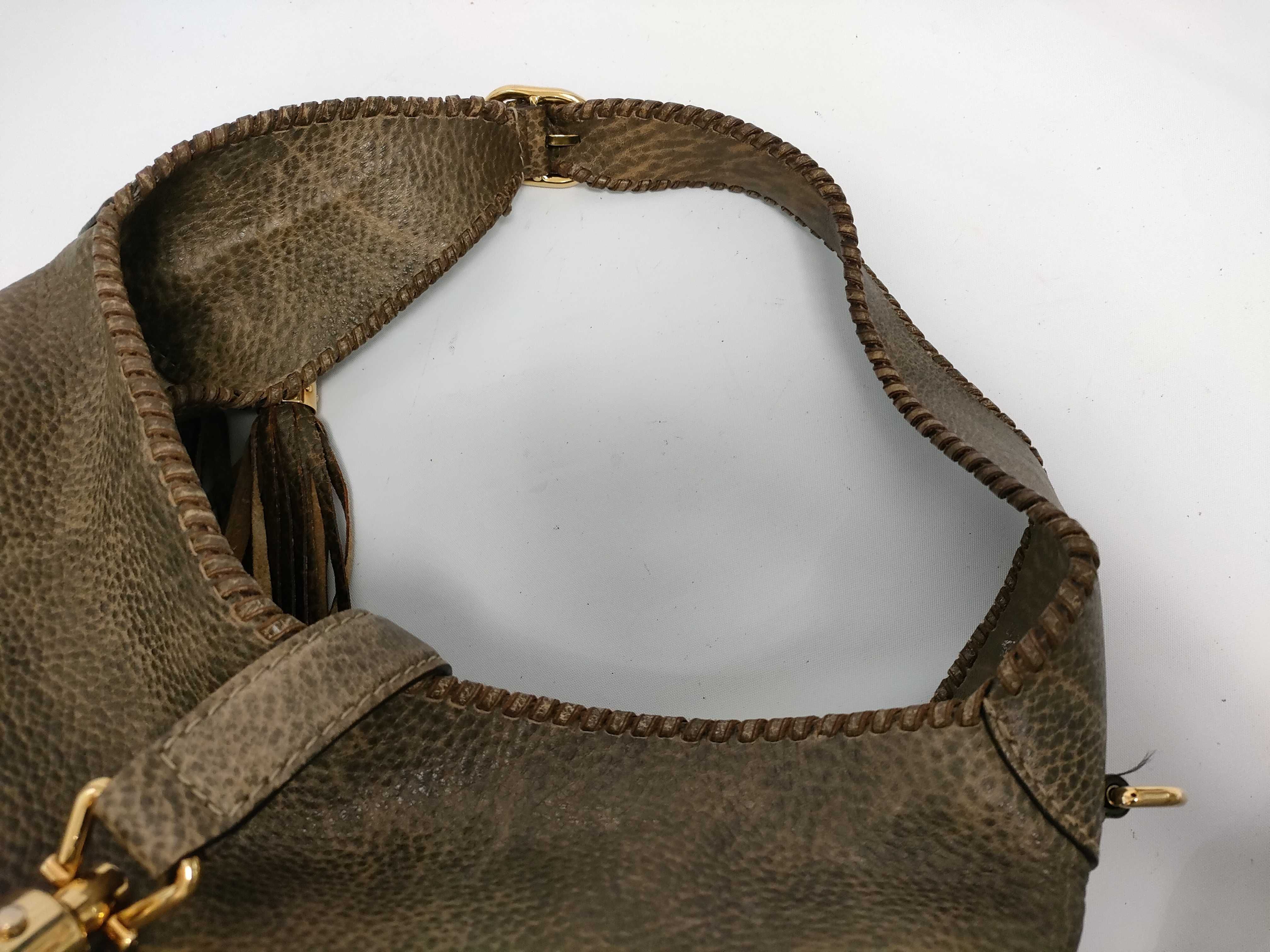 Bamboo FR - Bamboo Leather 2-Way Shoulder Bag Olive — view 3