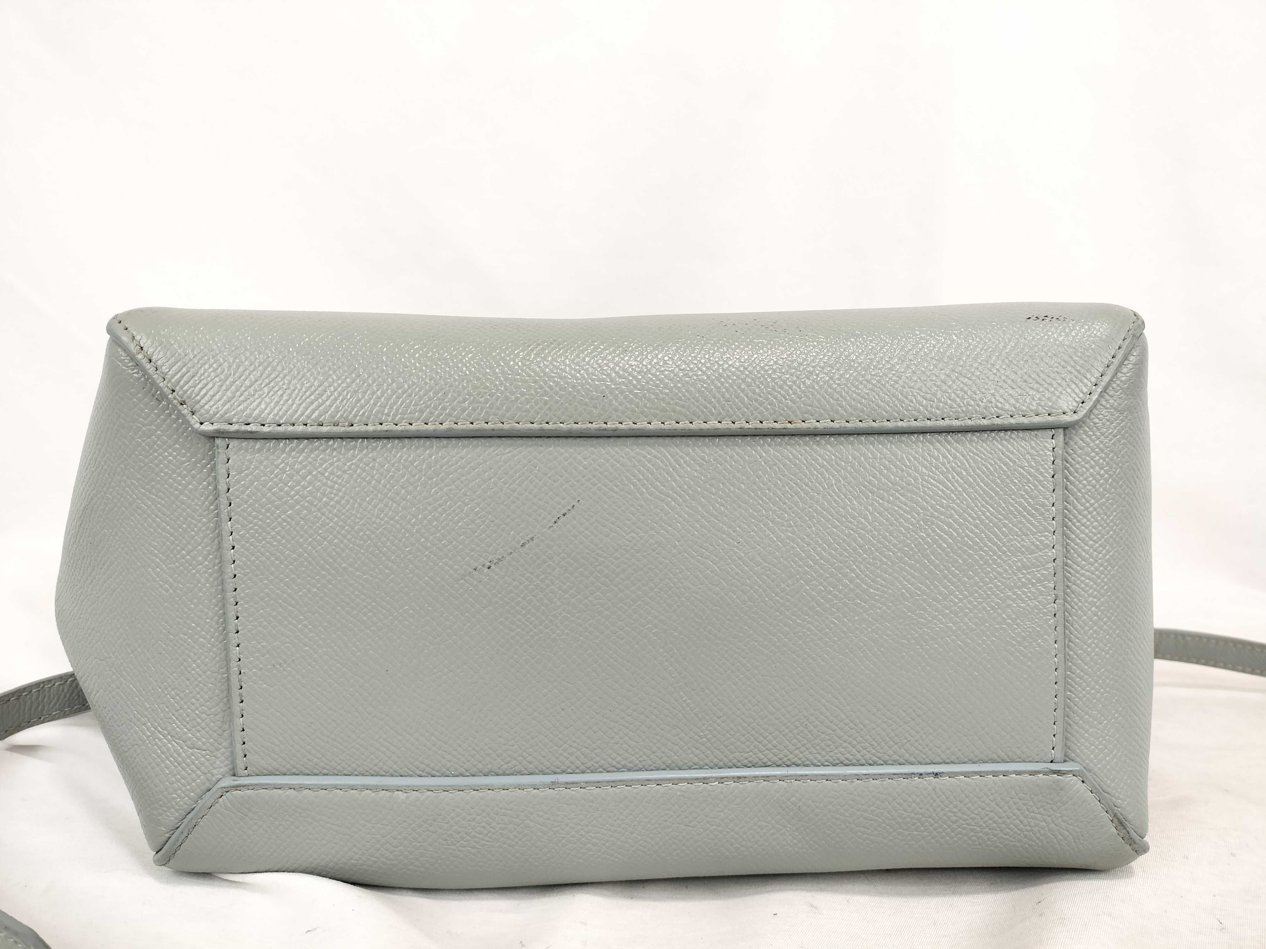 ID- Belt Bag Nano cow skin 2-way handbag Blue shoulder bag — view 8