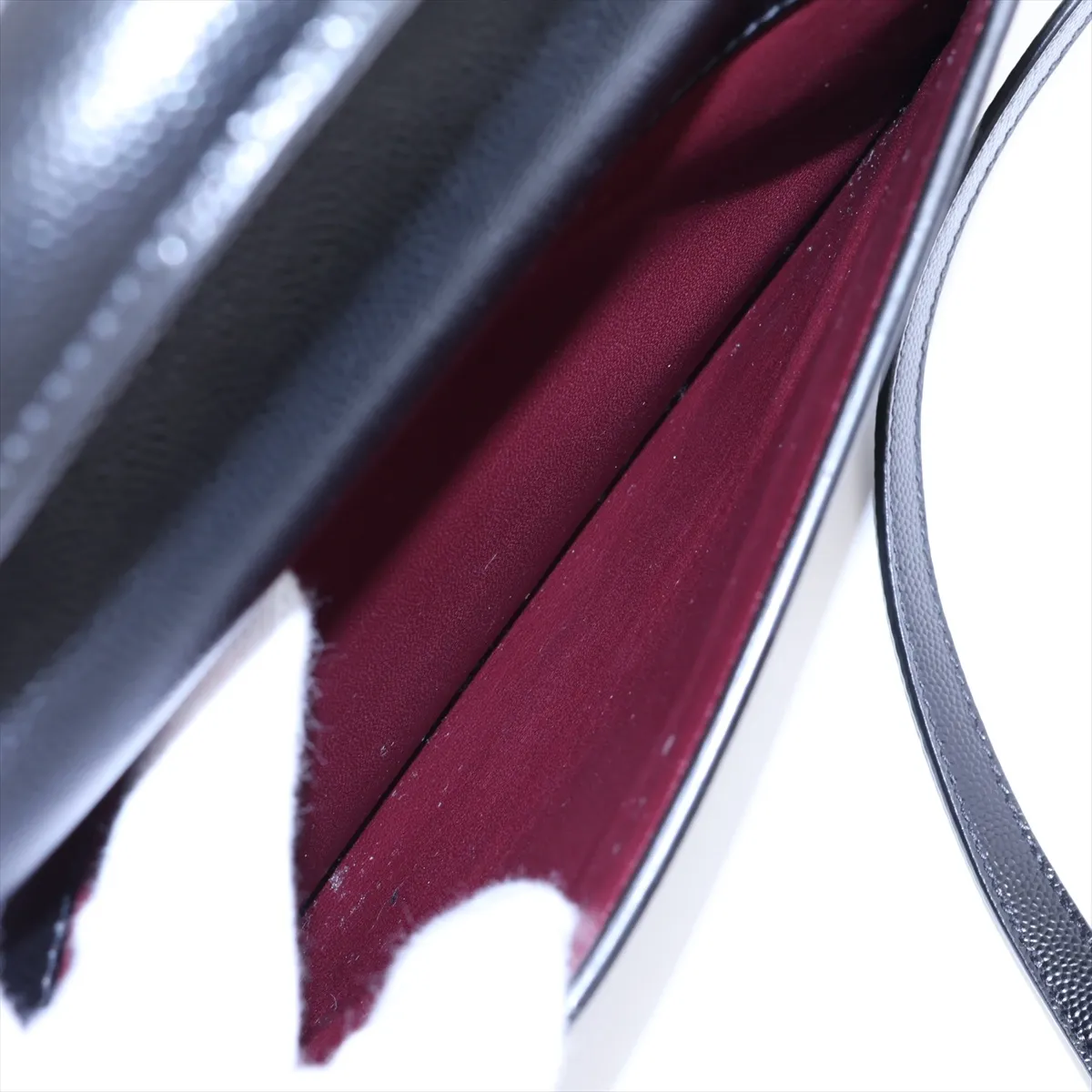 Cassandra Leather 2-Way Handbag, Black, ¥578,000 — view 11