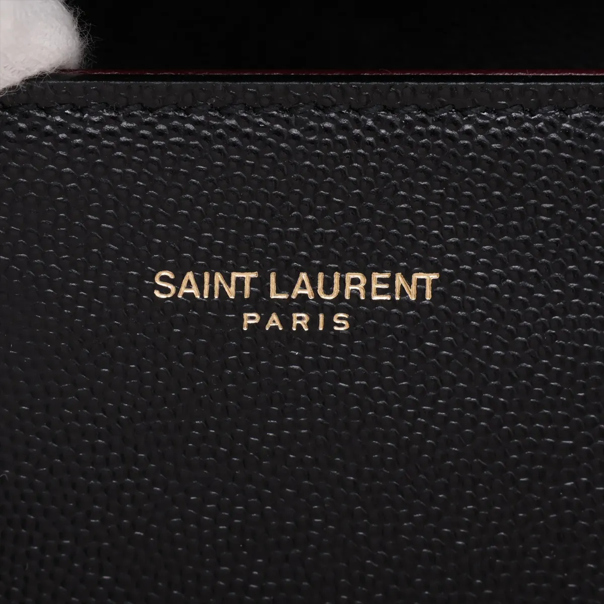 Cassandra Leather 2-Way Handbag, Black, ¥578,000 — view 12