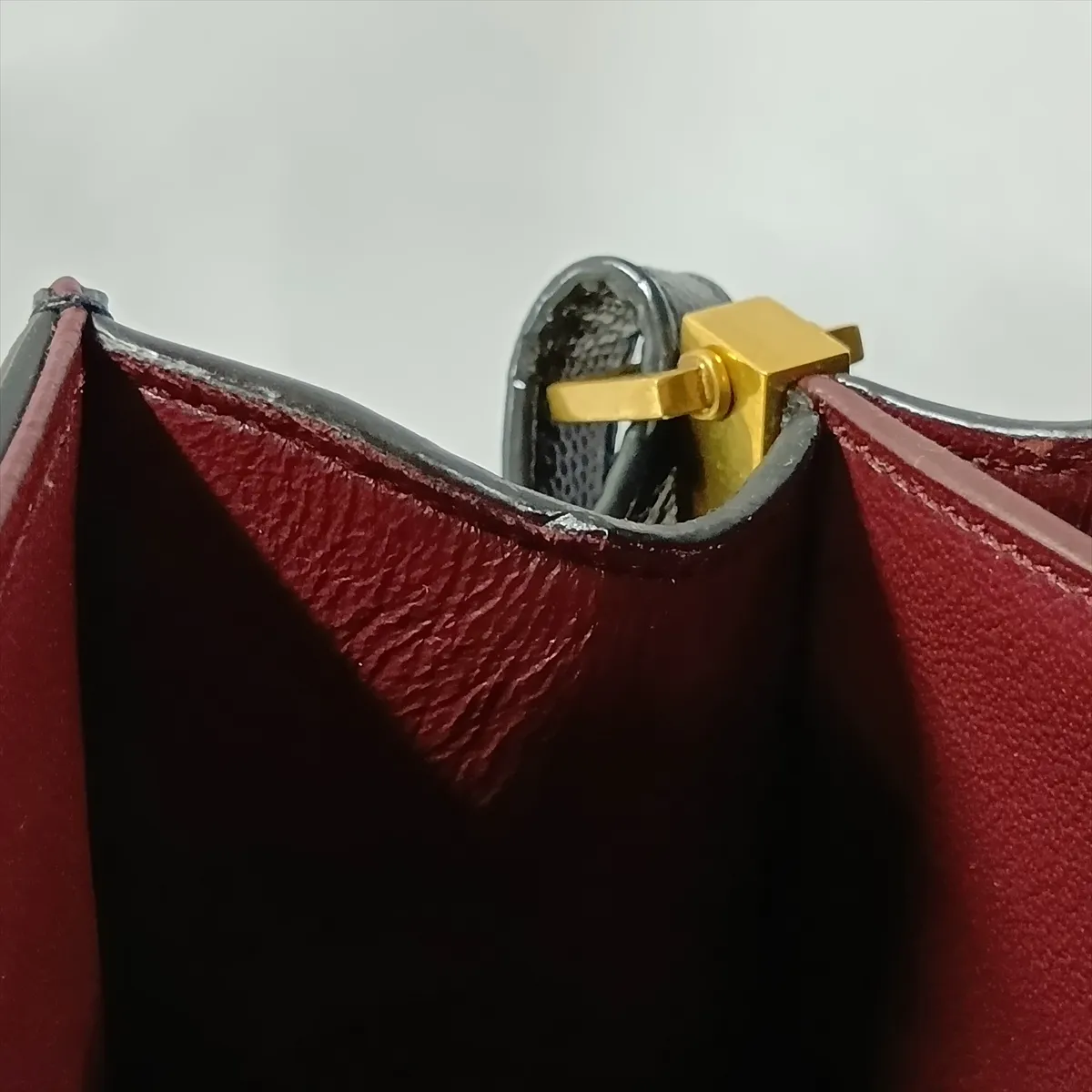 Cassandra Leather 2-Way Handbag, Black, ¥578,000 — view 15