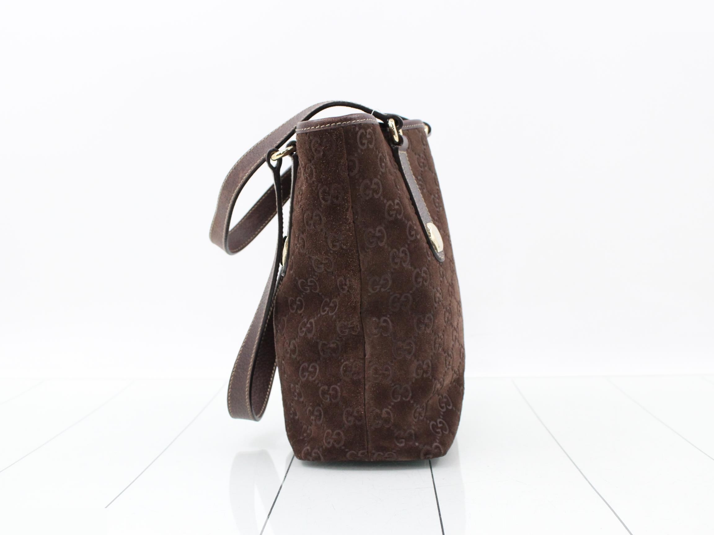 GG Suede Handbag — view 4