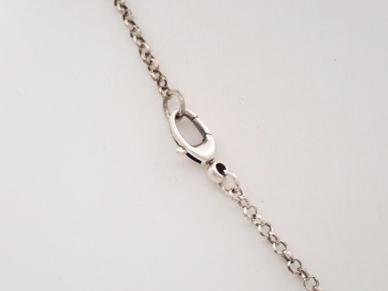 Silver necklace, Ag925/15.0g, chain approximately 50cm — view 2