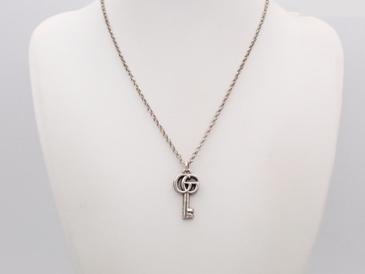Silver necklace, Ag925/15.0g, chain approximately 50cm — view 3