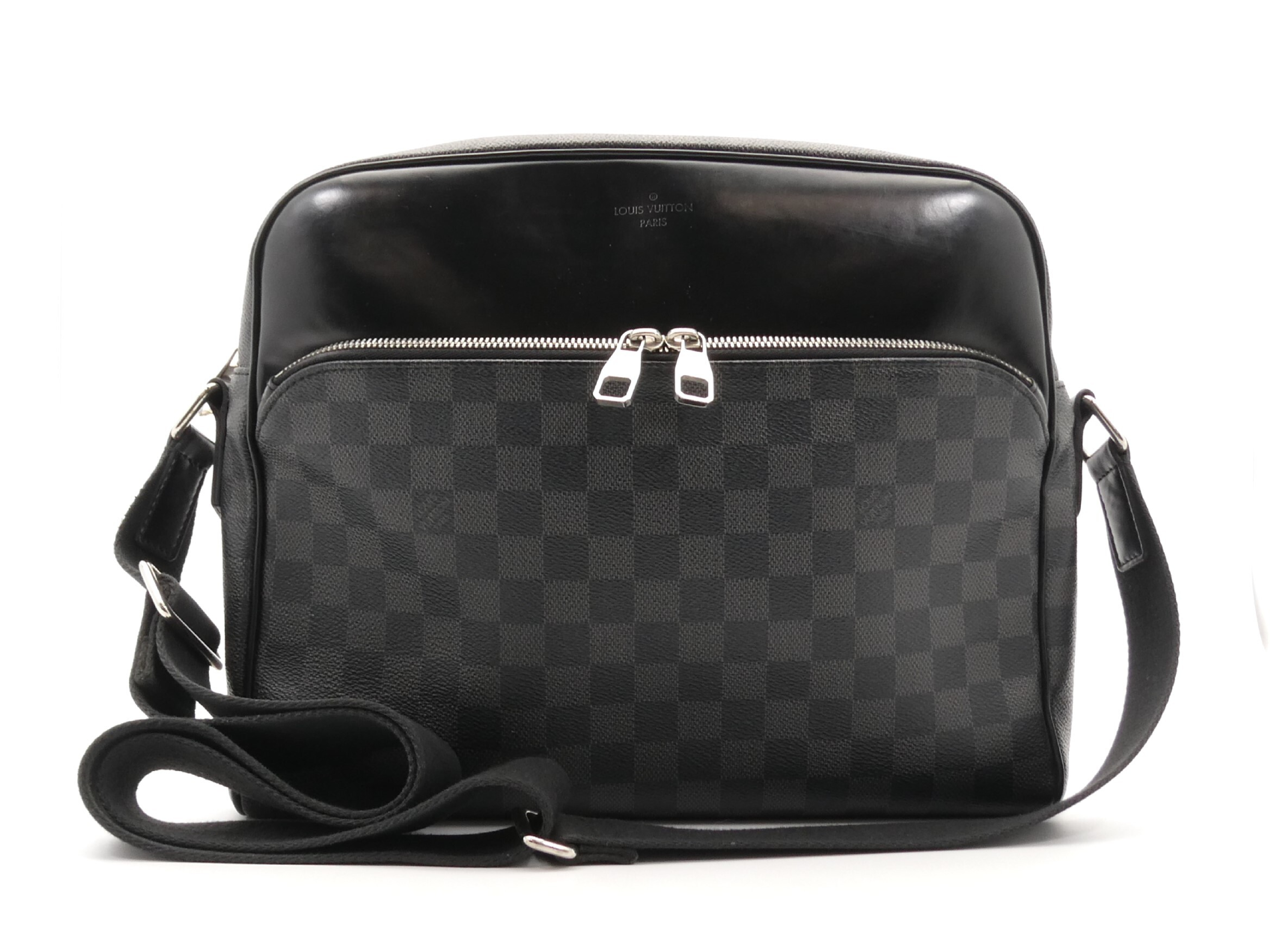 Damier Graphite Dayton MM Shoulder Bag