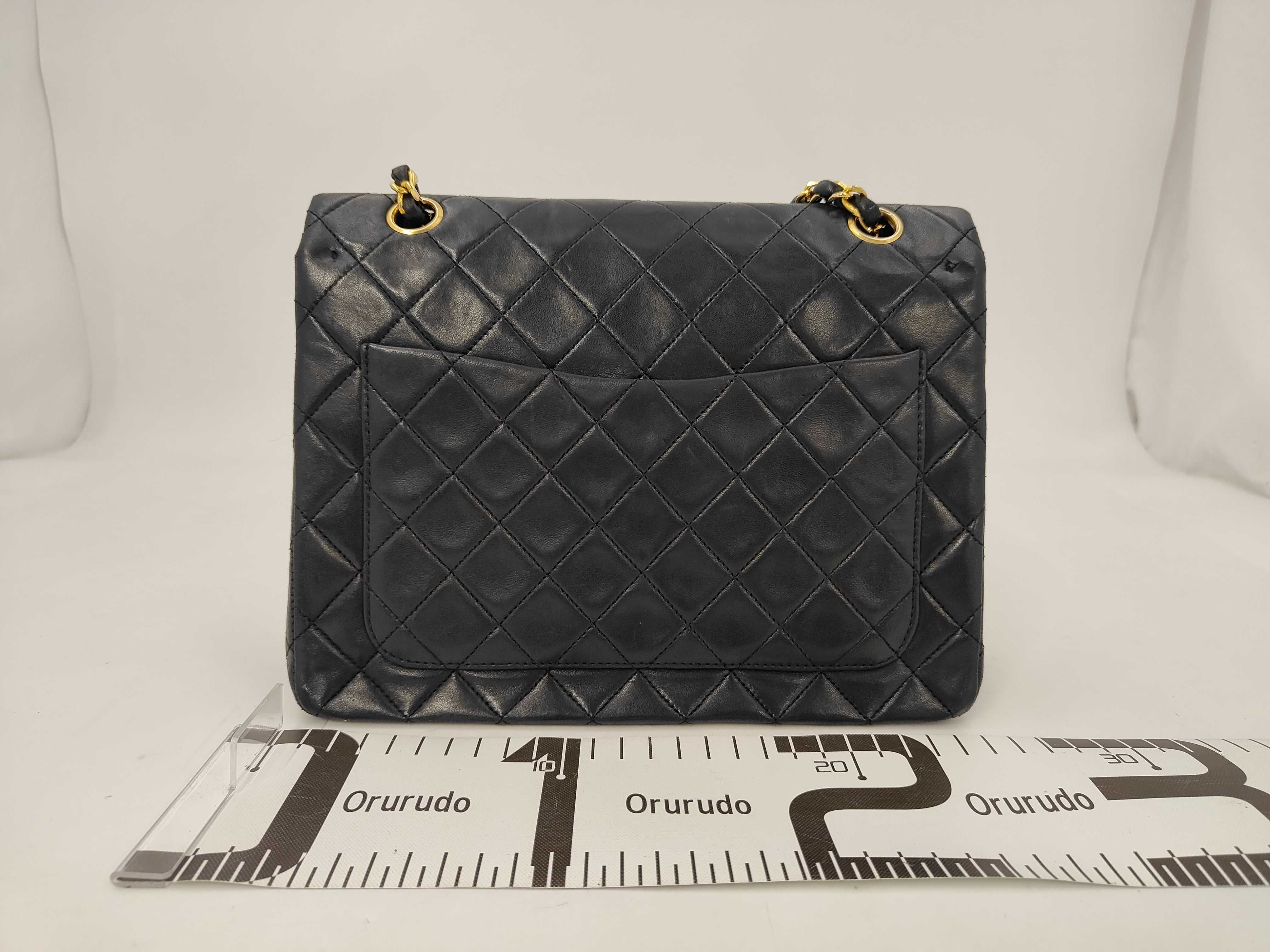 Matelassé Chain Shoulder Bag, Lambskin, with Dust Bag — view 2