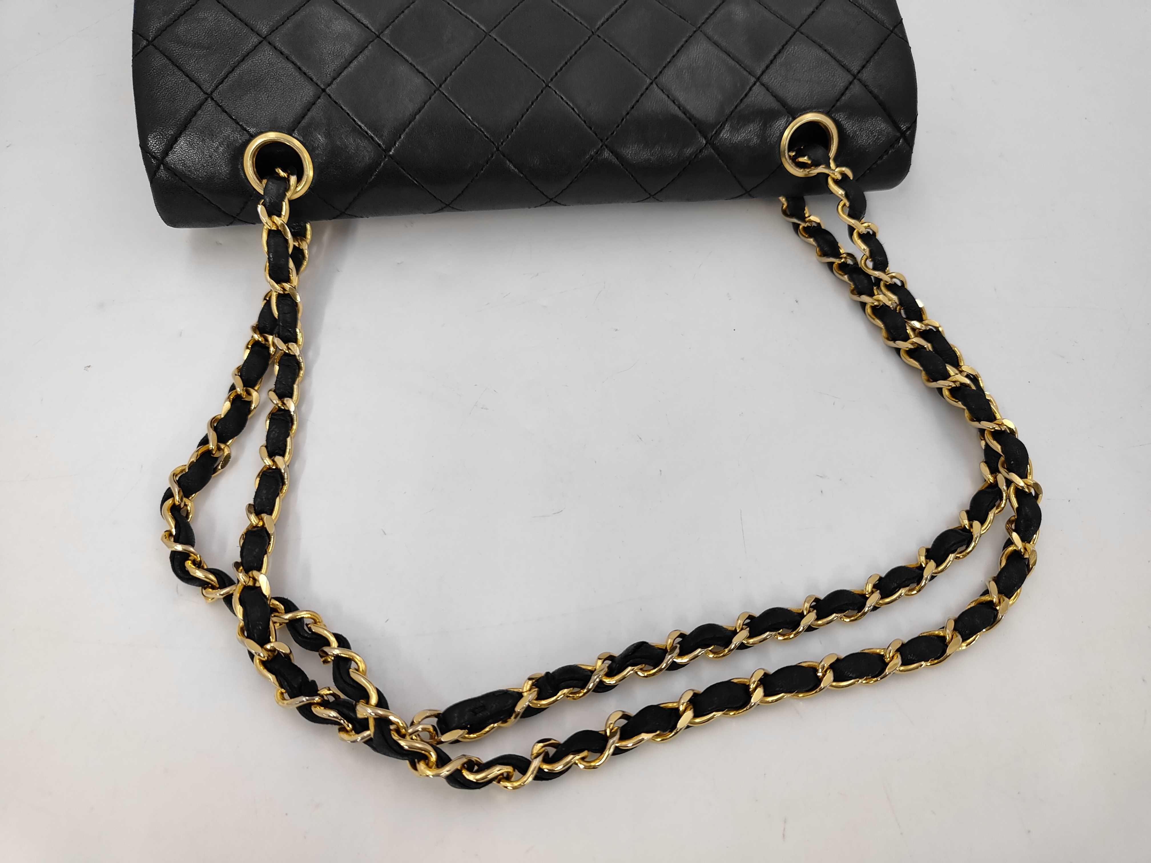 Matelassé Chain Shoulder Bag, Lambskin, with Dust Bag — view 3