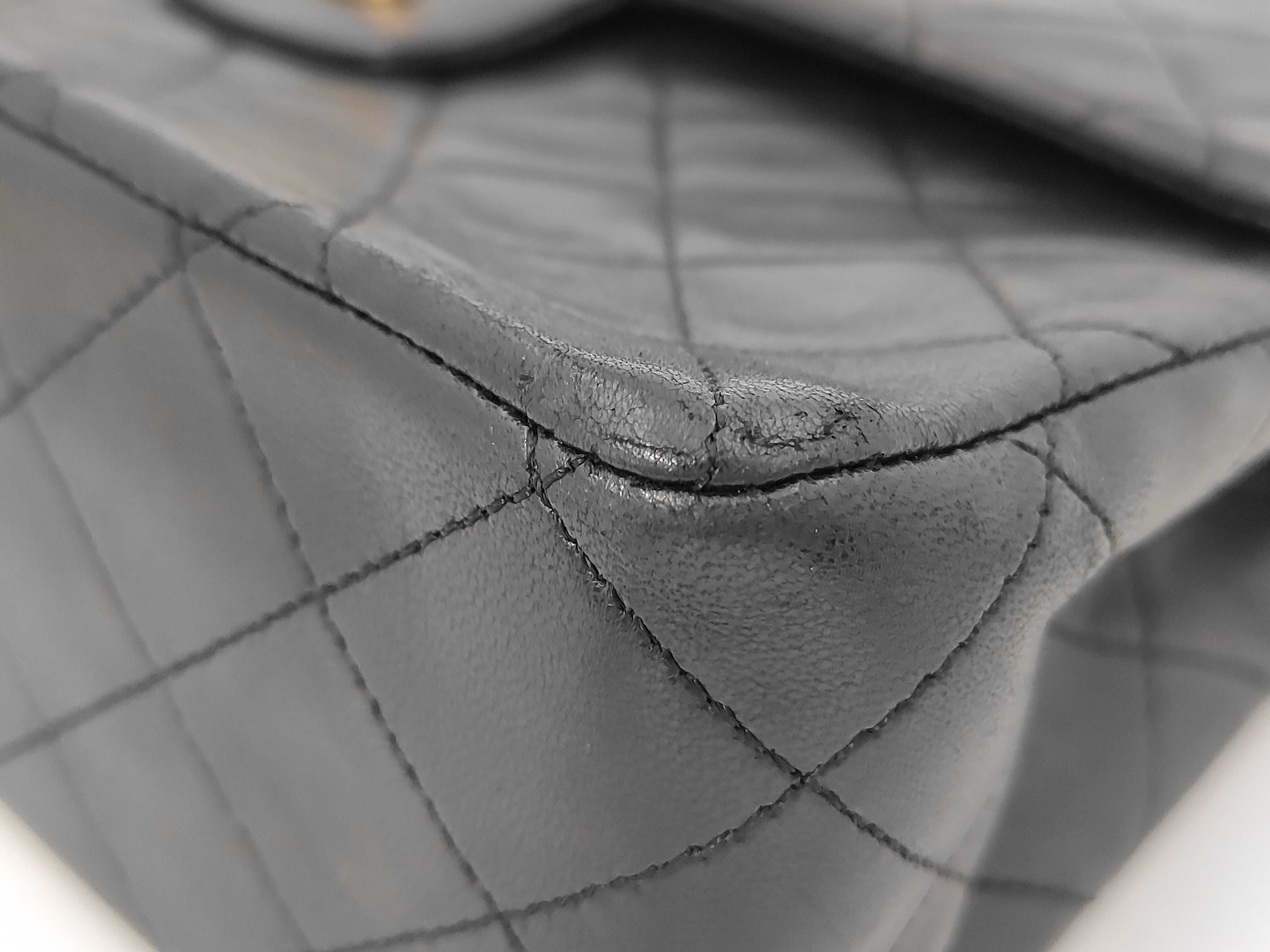 Matelassé Chain Shoulder Bag, Lambskin, with Dust Bag — view 6