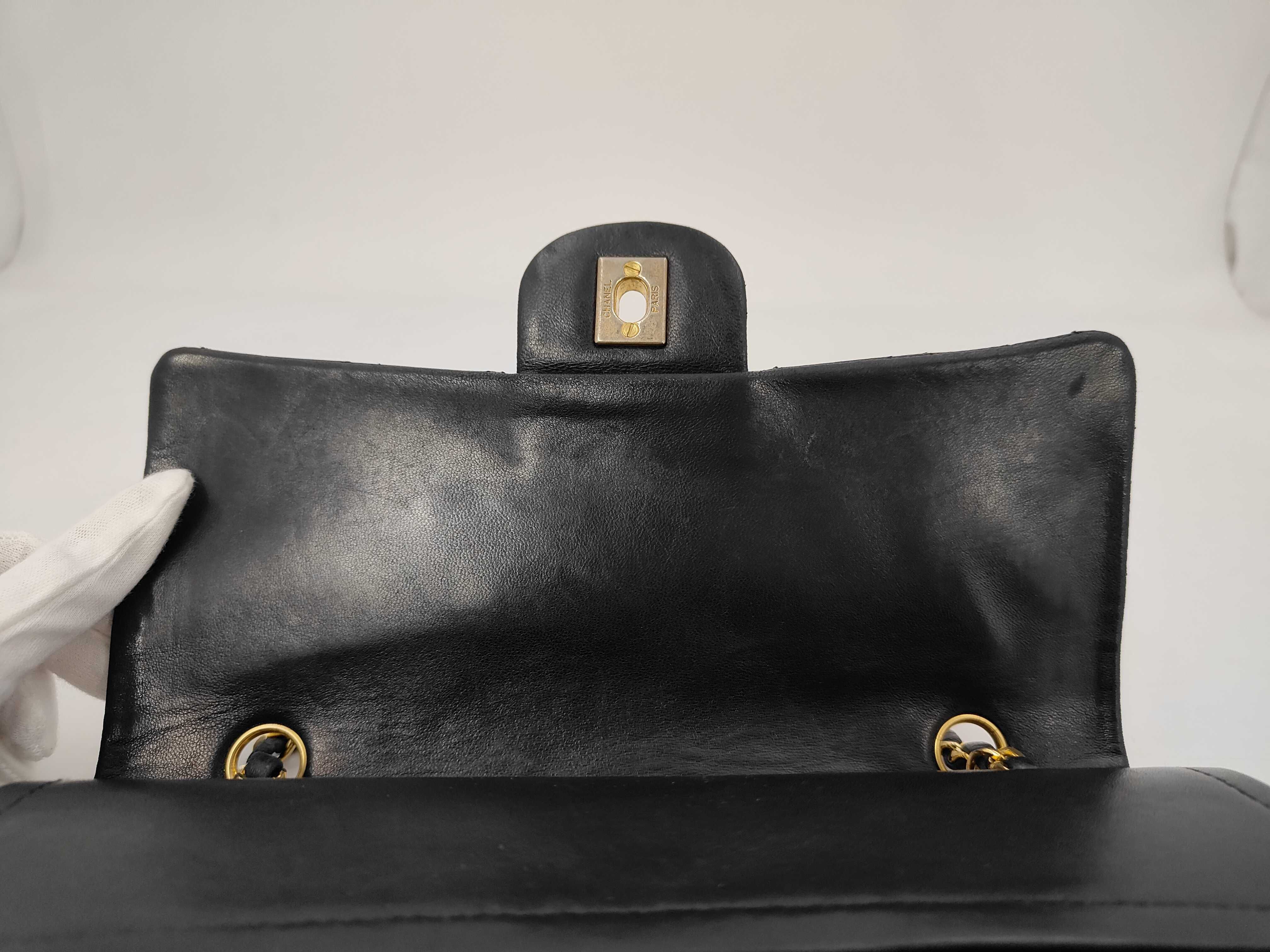 Matelassé Chain Shoulder Bag, Lambskin, with Dust Bag — view 7
