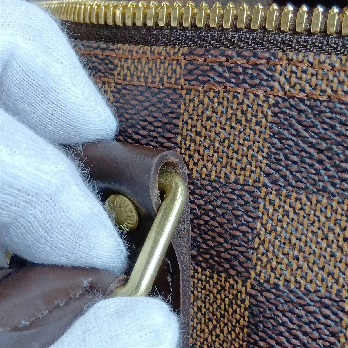 Damier Keepall Bandoulière 55 N41414 MB4019 Brown — view 12
