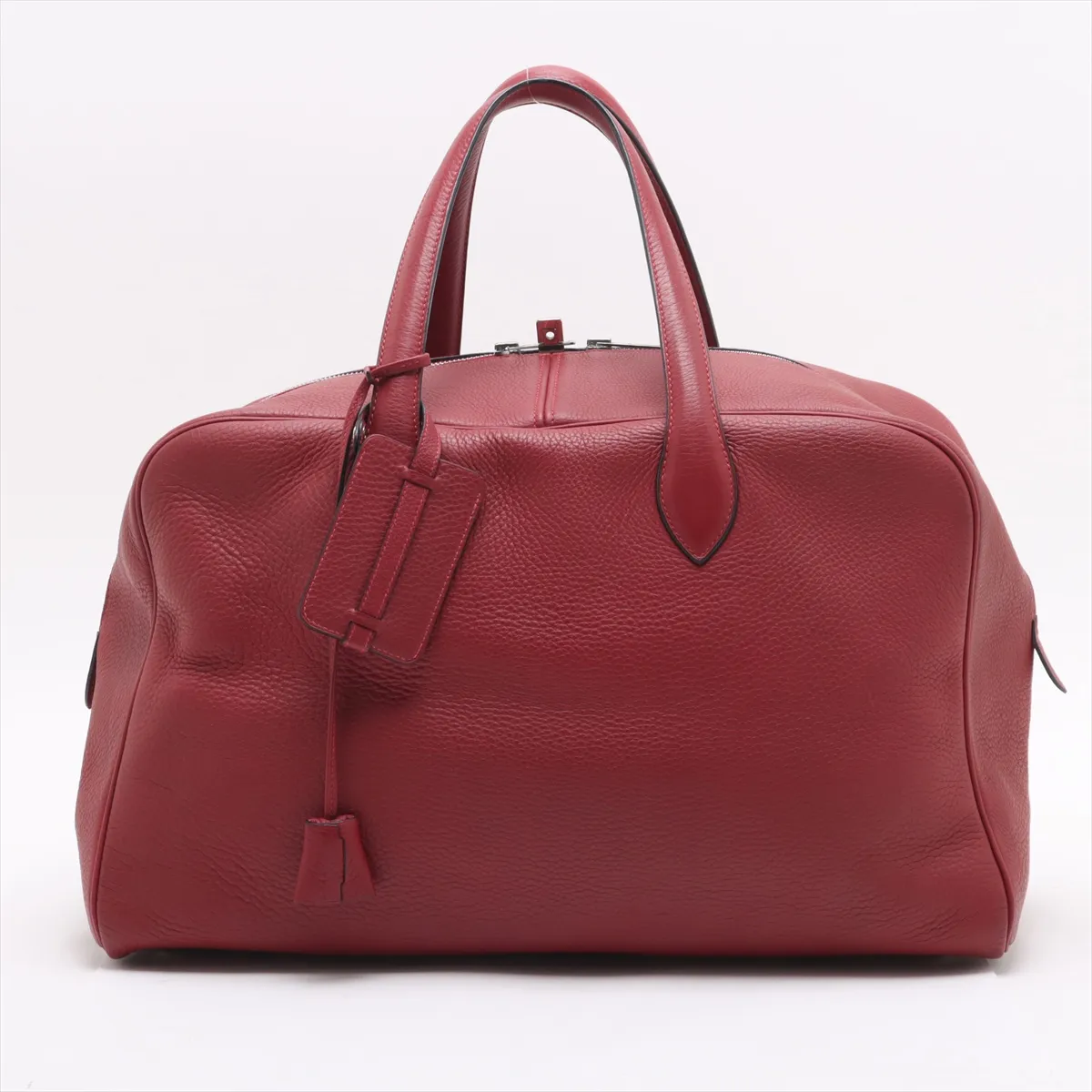 Victoria 43 Taurillon Clemence Rouge Ash Silver hardware D:2000 — view 2