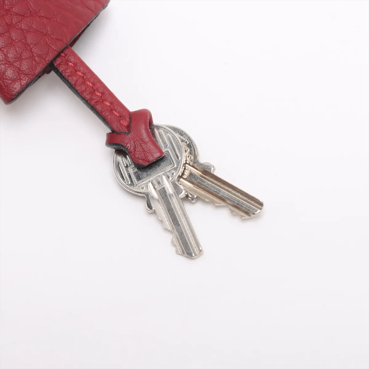 Victoria 43 Taurillon Clemence Rouge Ash Silver hardware D:2000 — view 11