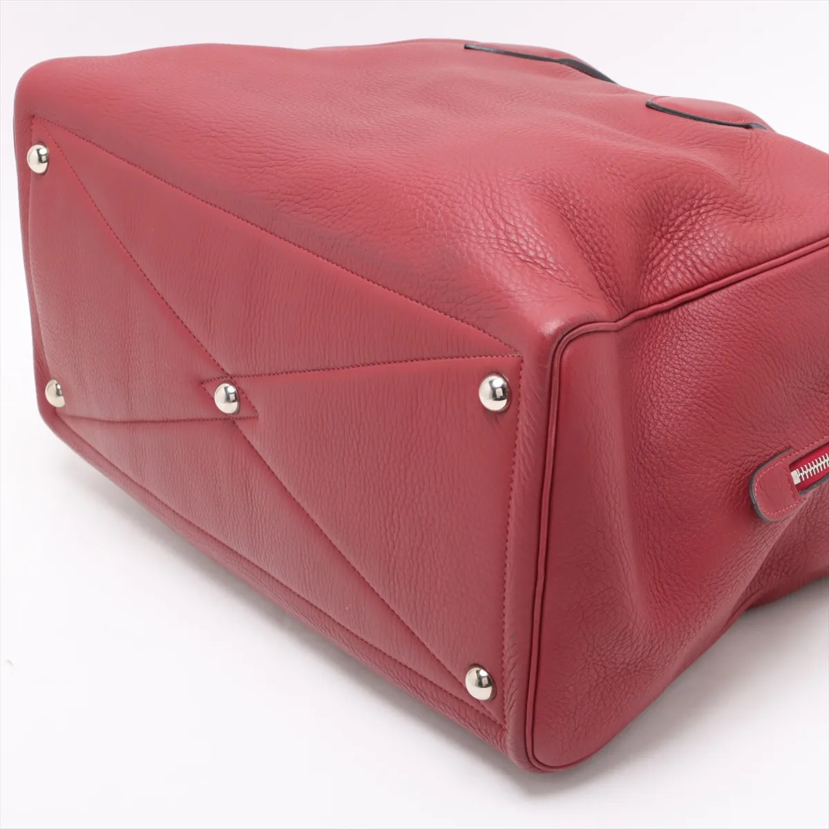 Victoria 43 Taurillon Clemence Rouge Ash Silver hardware D:2000 — view 3