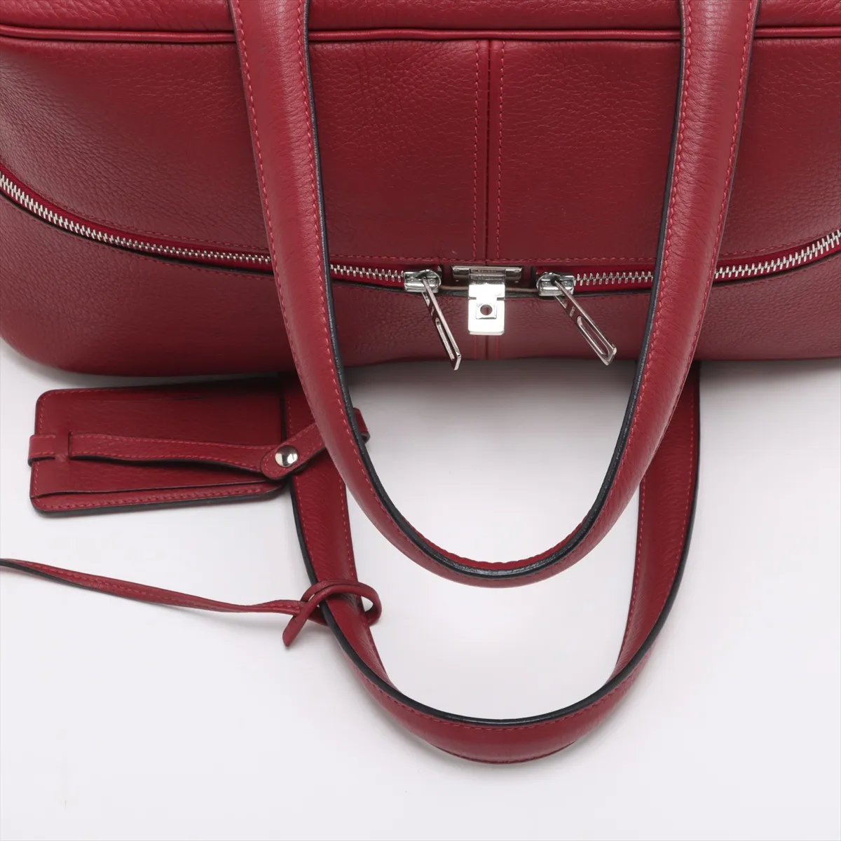 Victoria 43 Taurillon Clemence Rouge Ash Silver hardware D:2000 — view 5