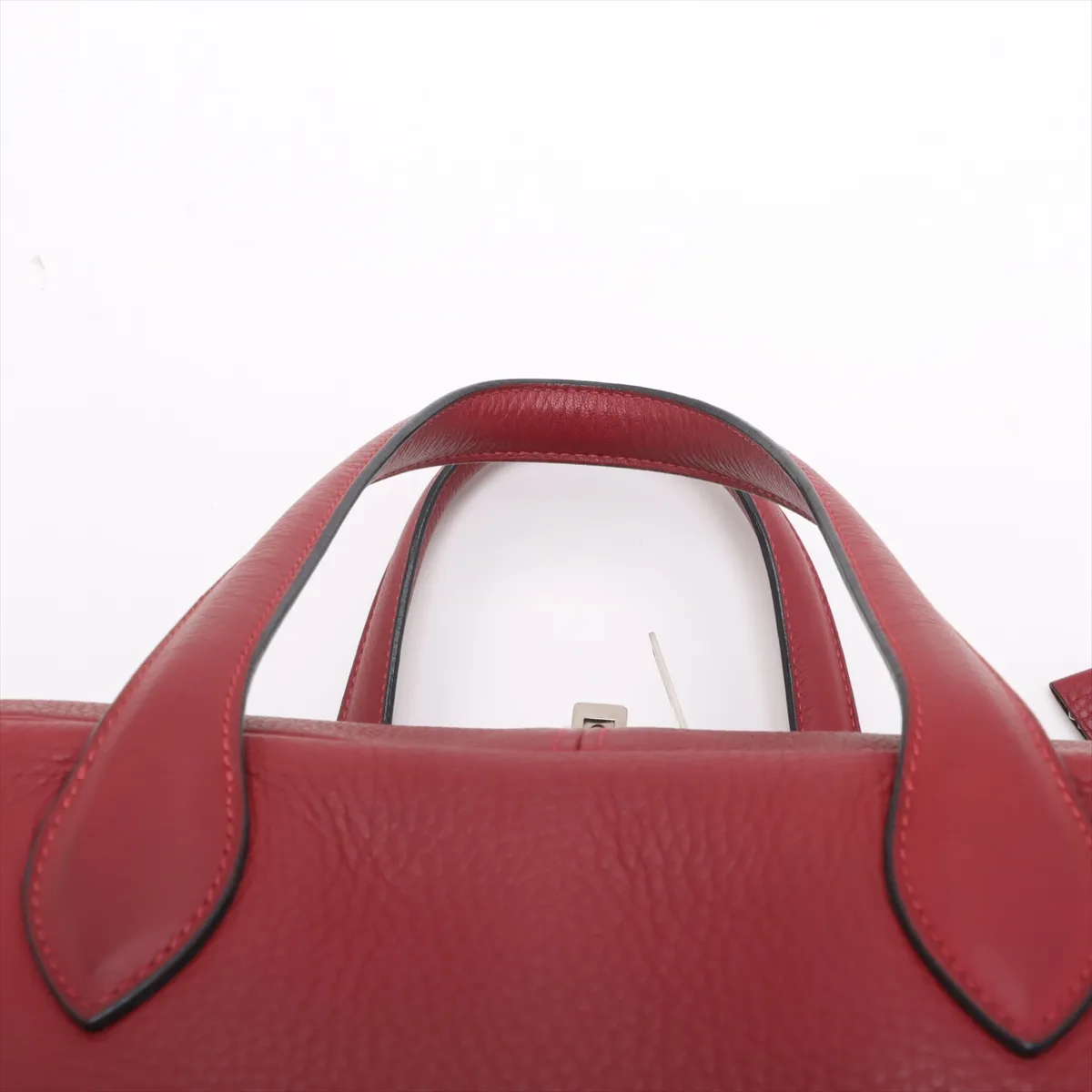 Victoria 43 Taurillon Clemence Rouge Ash Silver hardware D:2000 — view 6