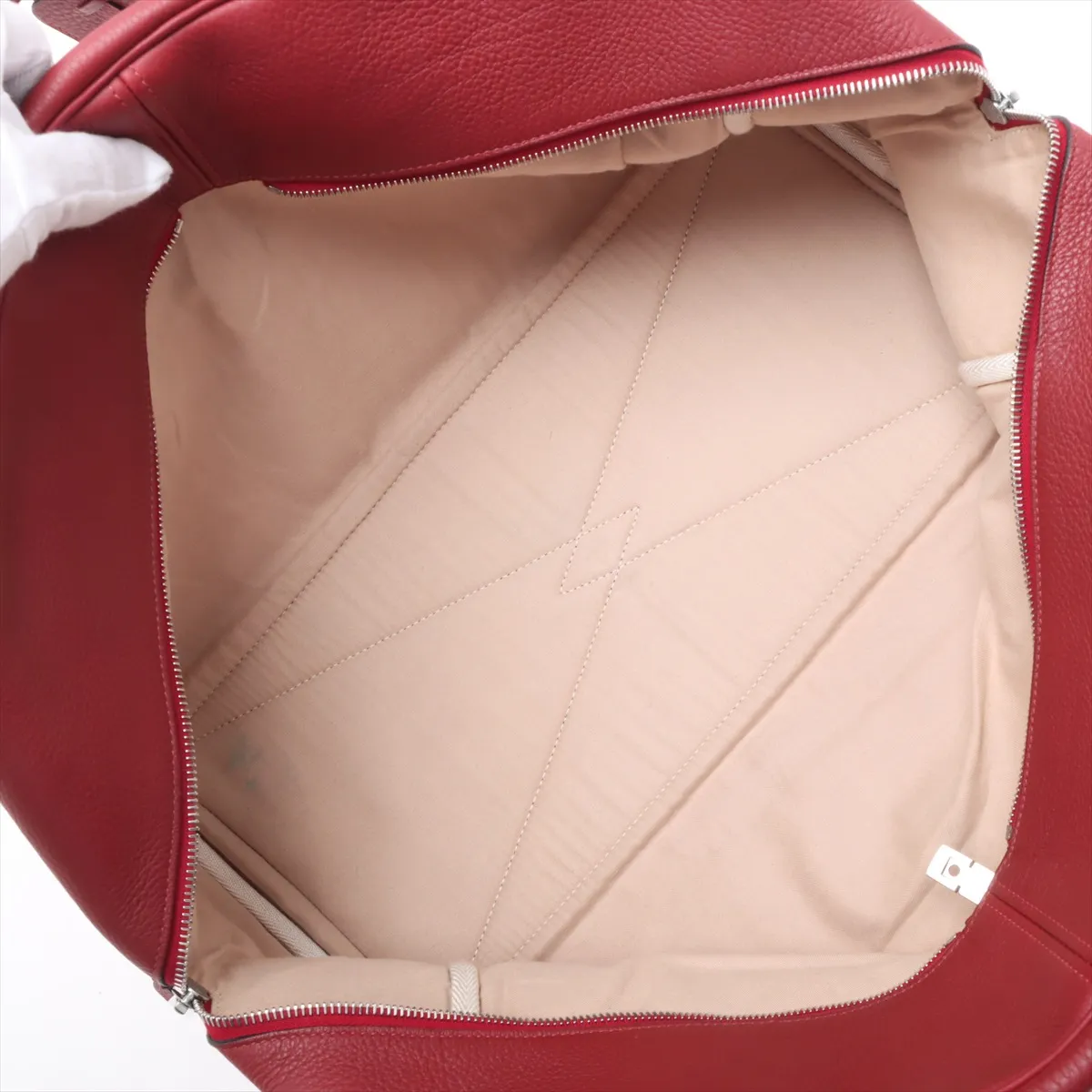 Victoria 43 Taurillon Clemence Rouge Ash Silver hardware D:2000 — view 7