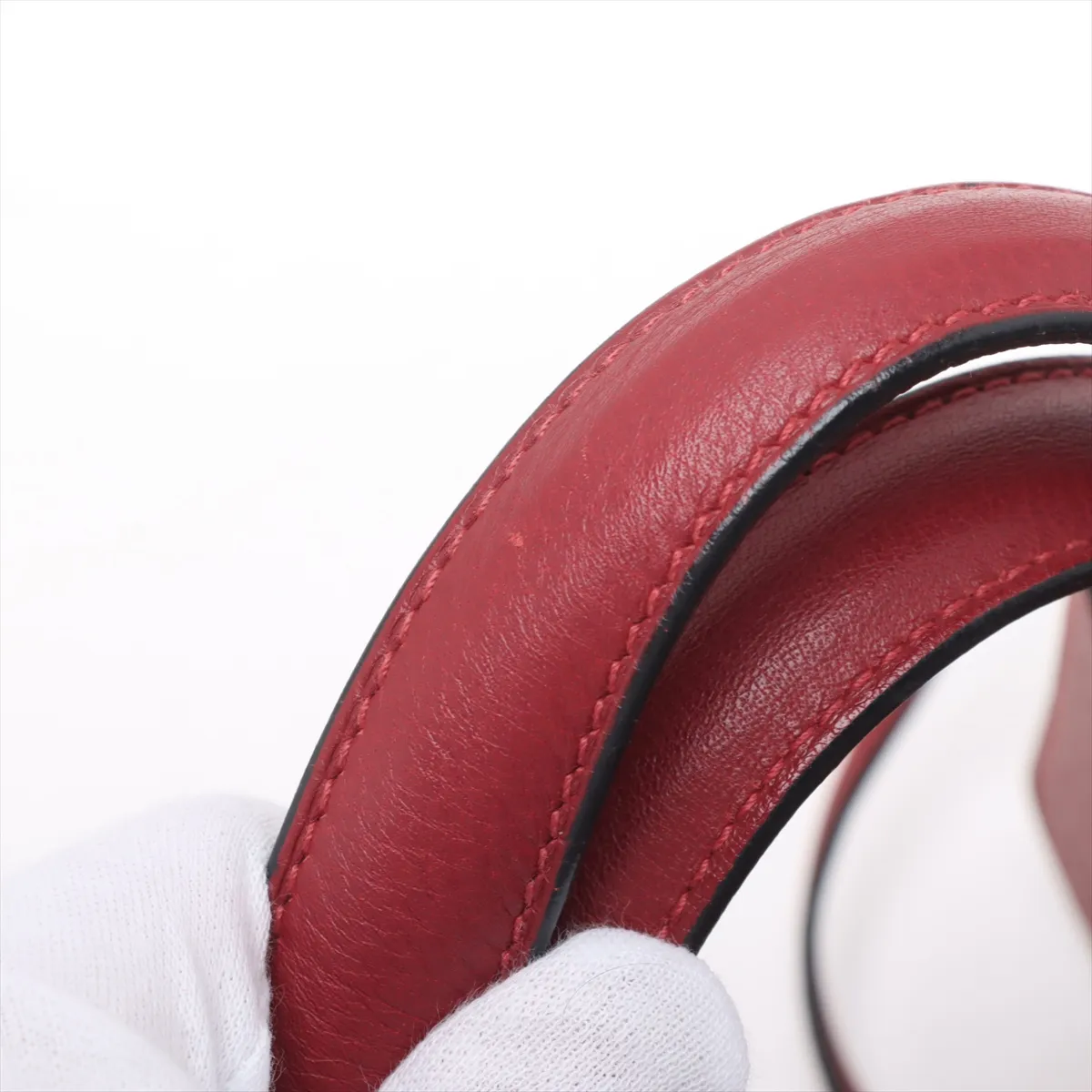 Victoria 43 Taurillon Clemence Rouge Ash Silver hardware D:2000 — view 9