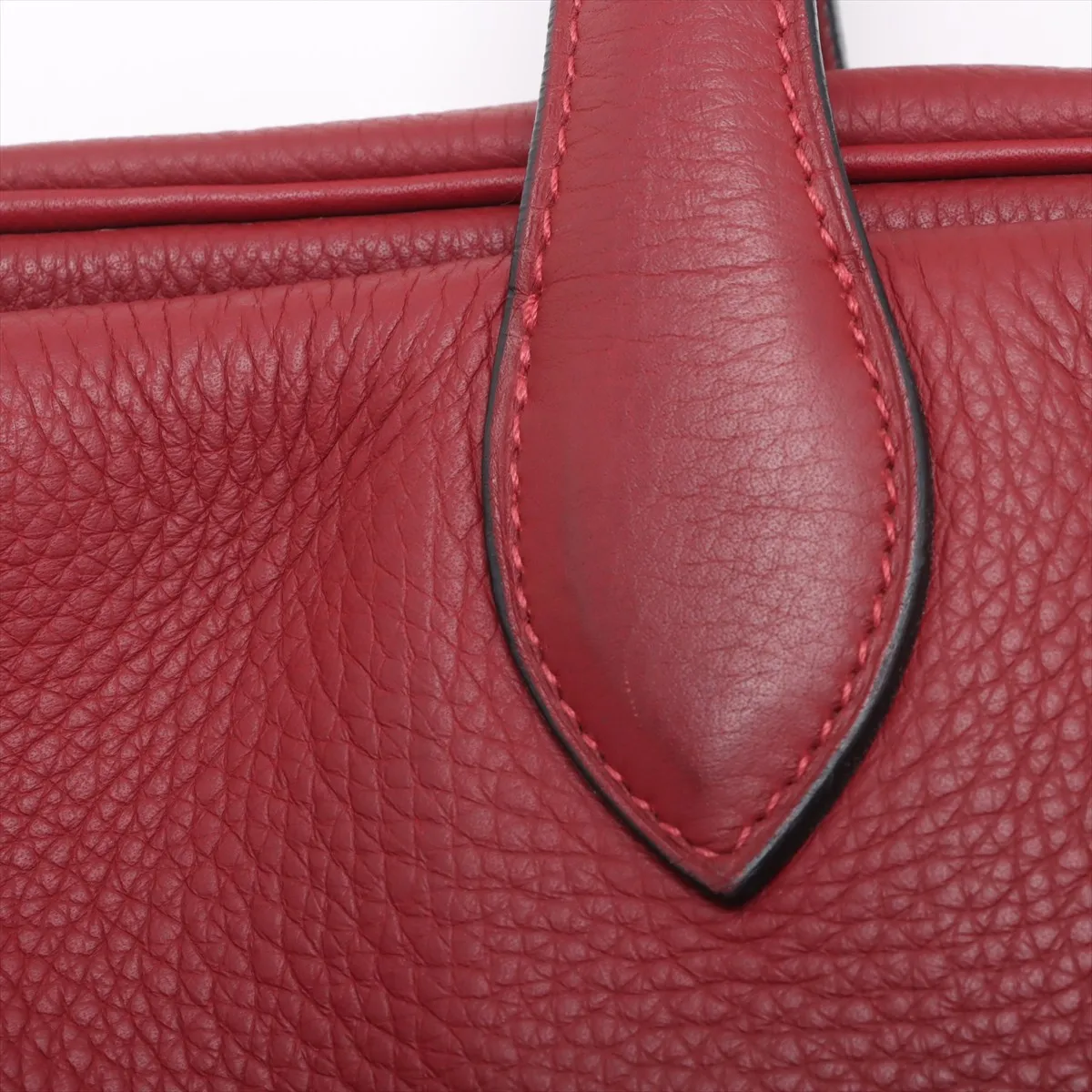 Victoria 43 Taurillon Clemence Rouge Ash Silver hardware D:2000 — view 10