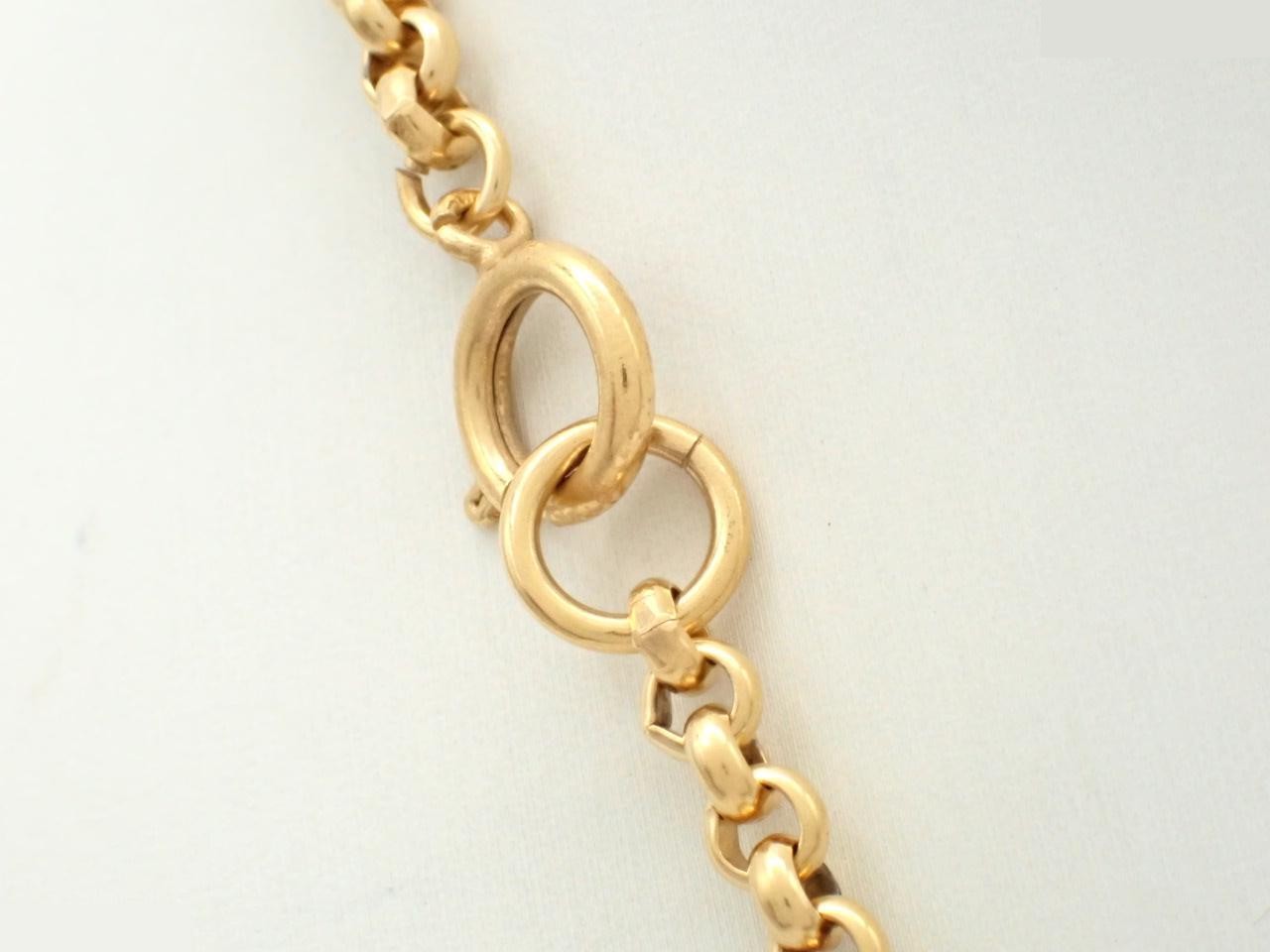 Coco Mark 95P Gold Metal Heart GP Chain (approx. 60cm) — view 2