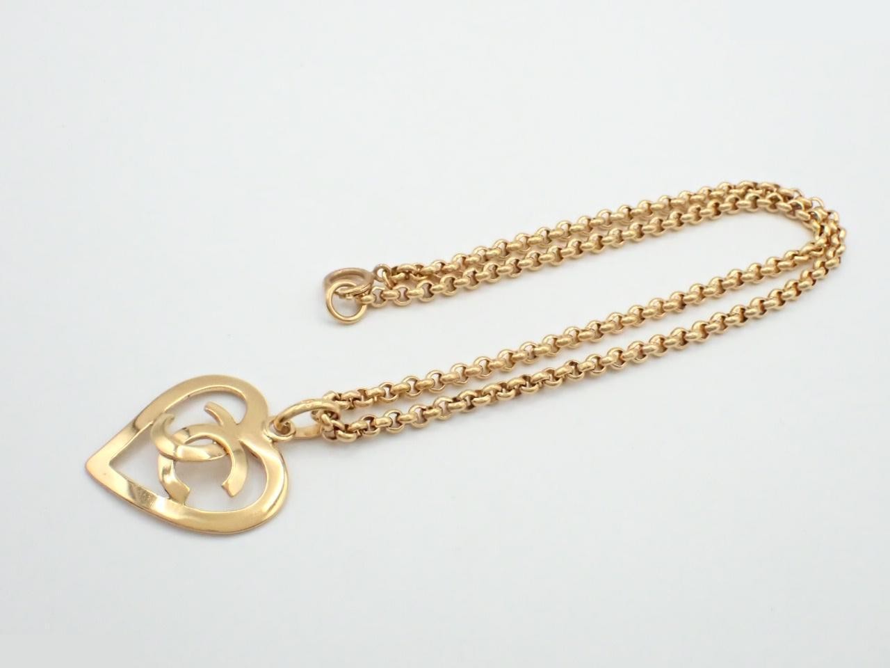 Coco Mark 95P Gold Metal Heart GP Chain (approx. 60cm) — view 3