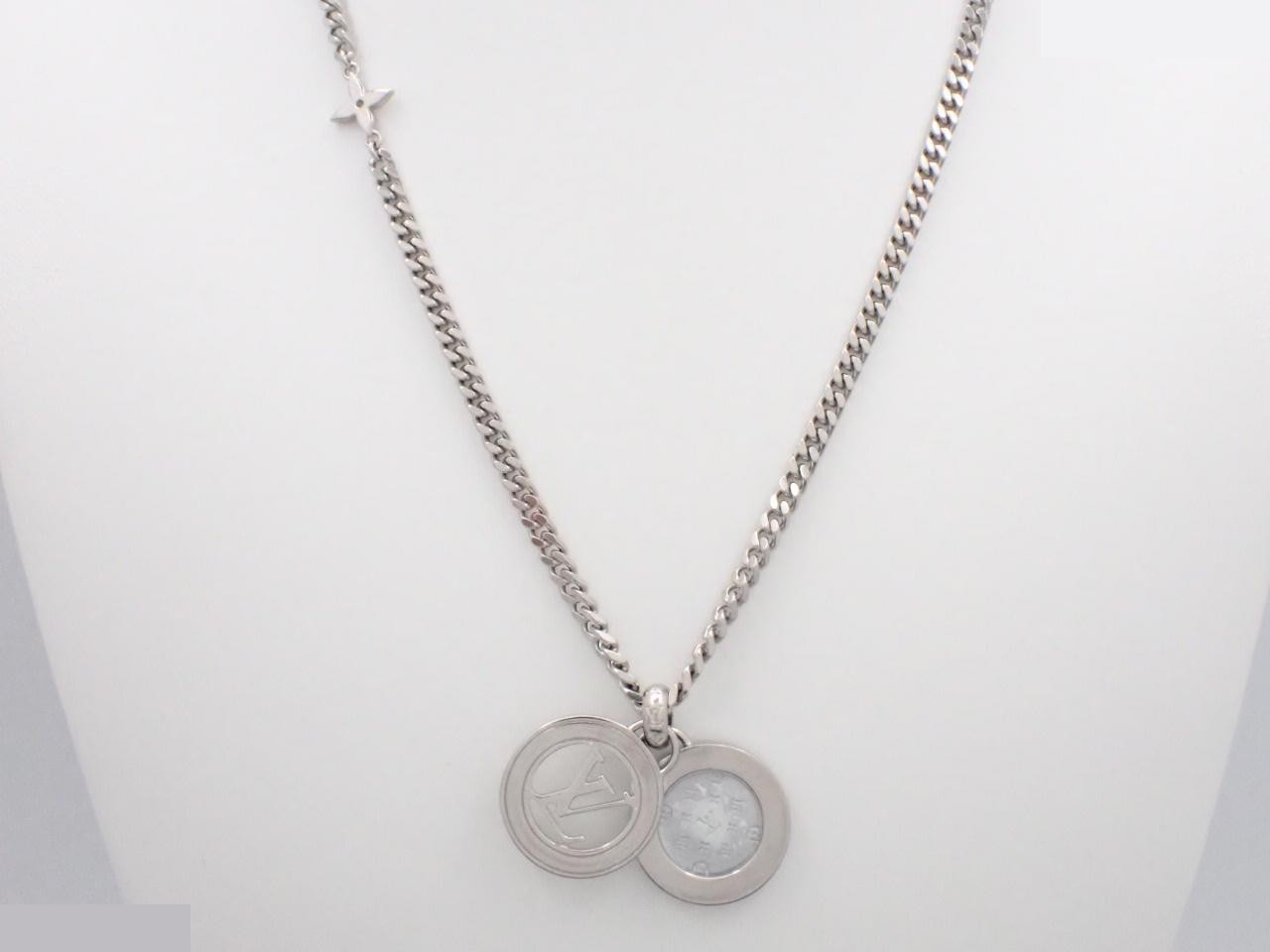 Monogram pendant, Stecia design, chain approximately 55cm. — view 2