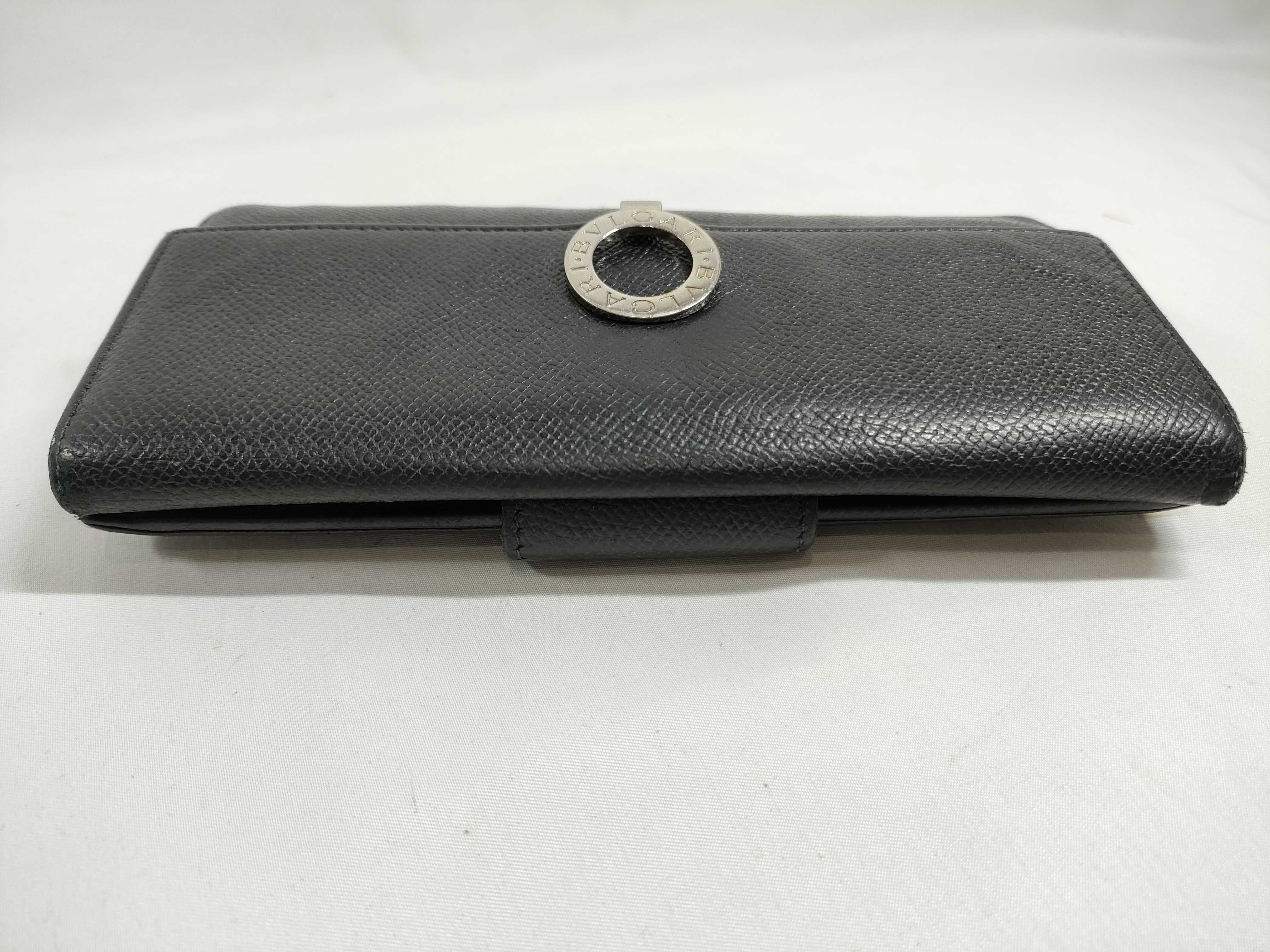 Bulgari Long Wallet, Black — view 6