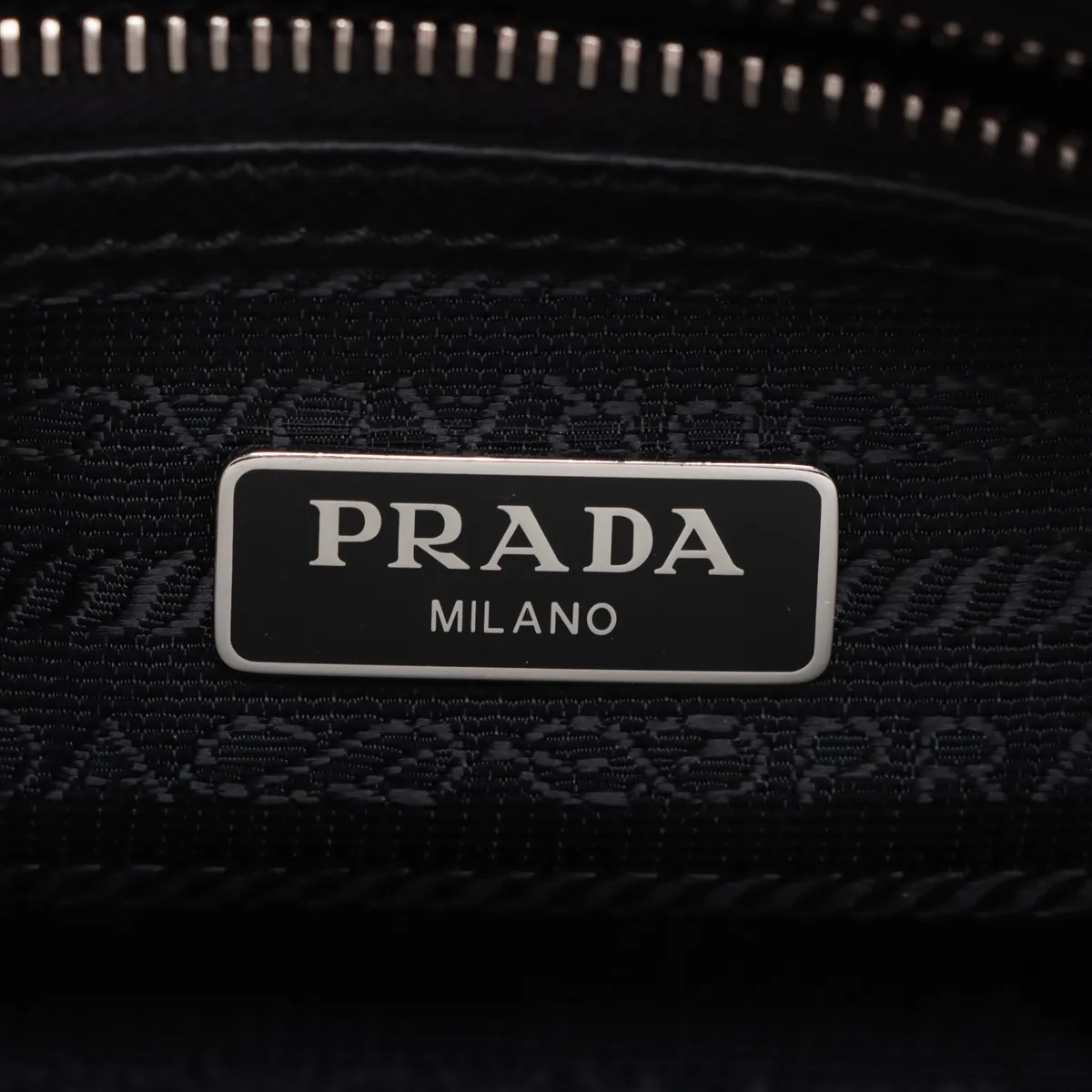 Tessuto Nylon x Leather Handbag Black — view 10