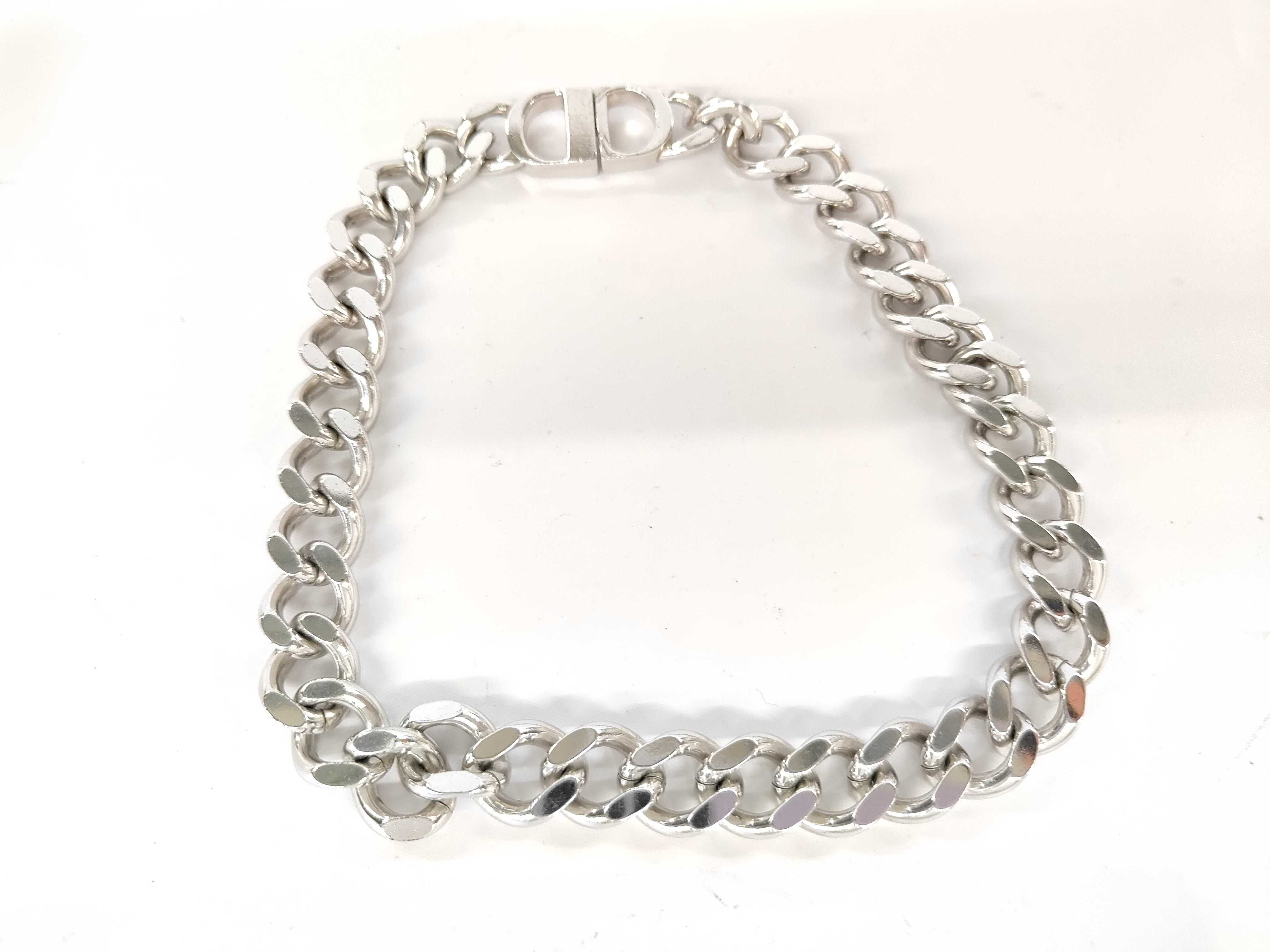 necklace, silver chain necklace — view 2