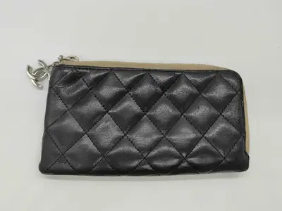 Matelassé Wallet, Black