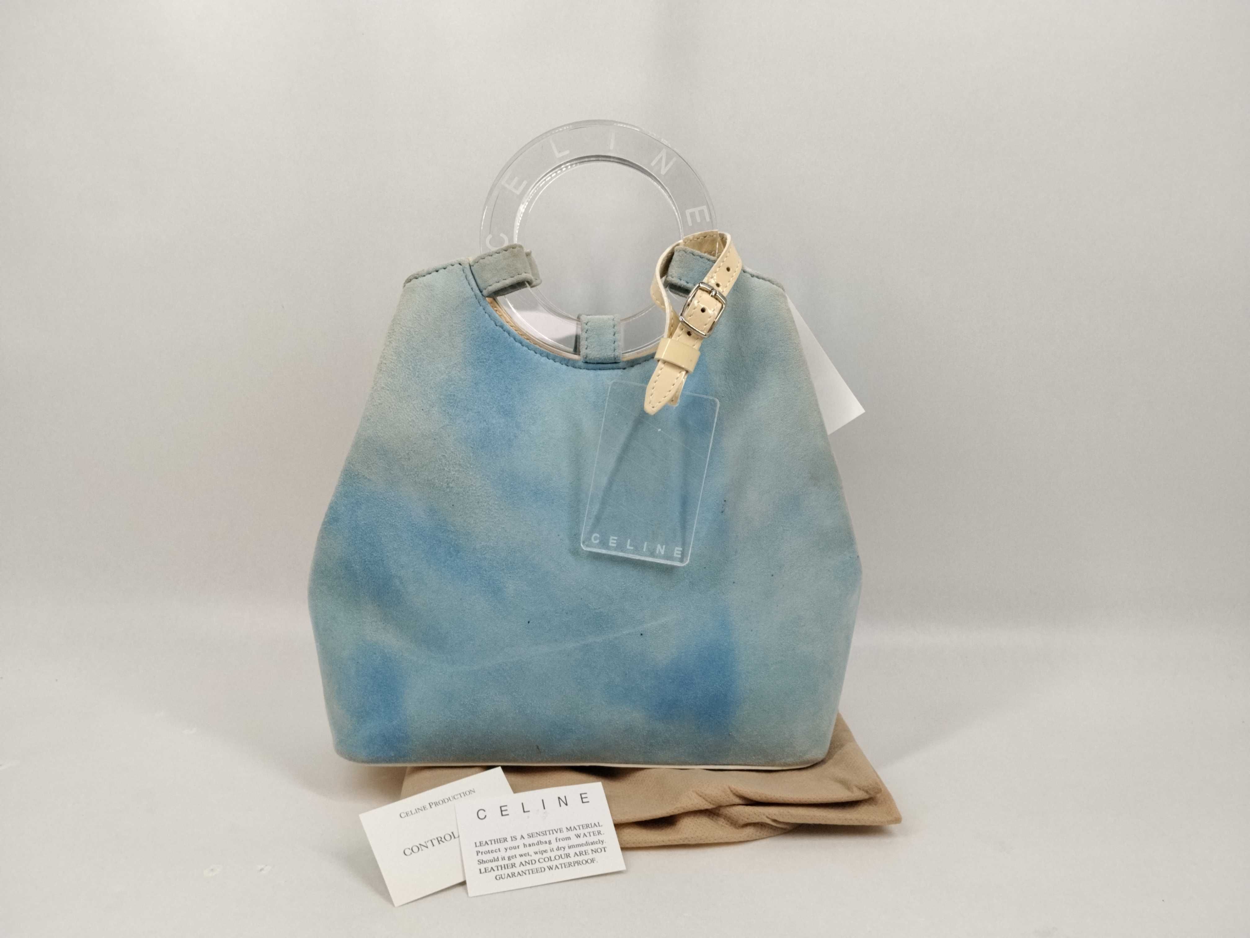 Suede Handbag (Discoloration present) Handbag