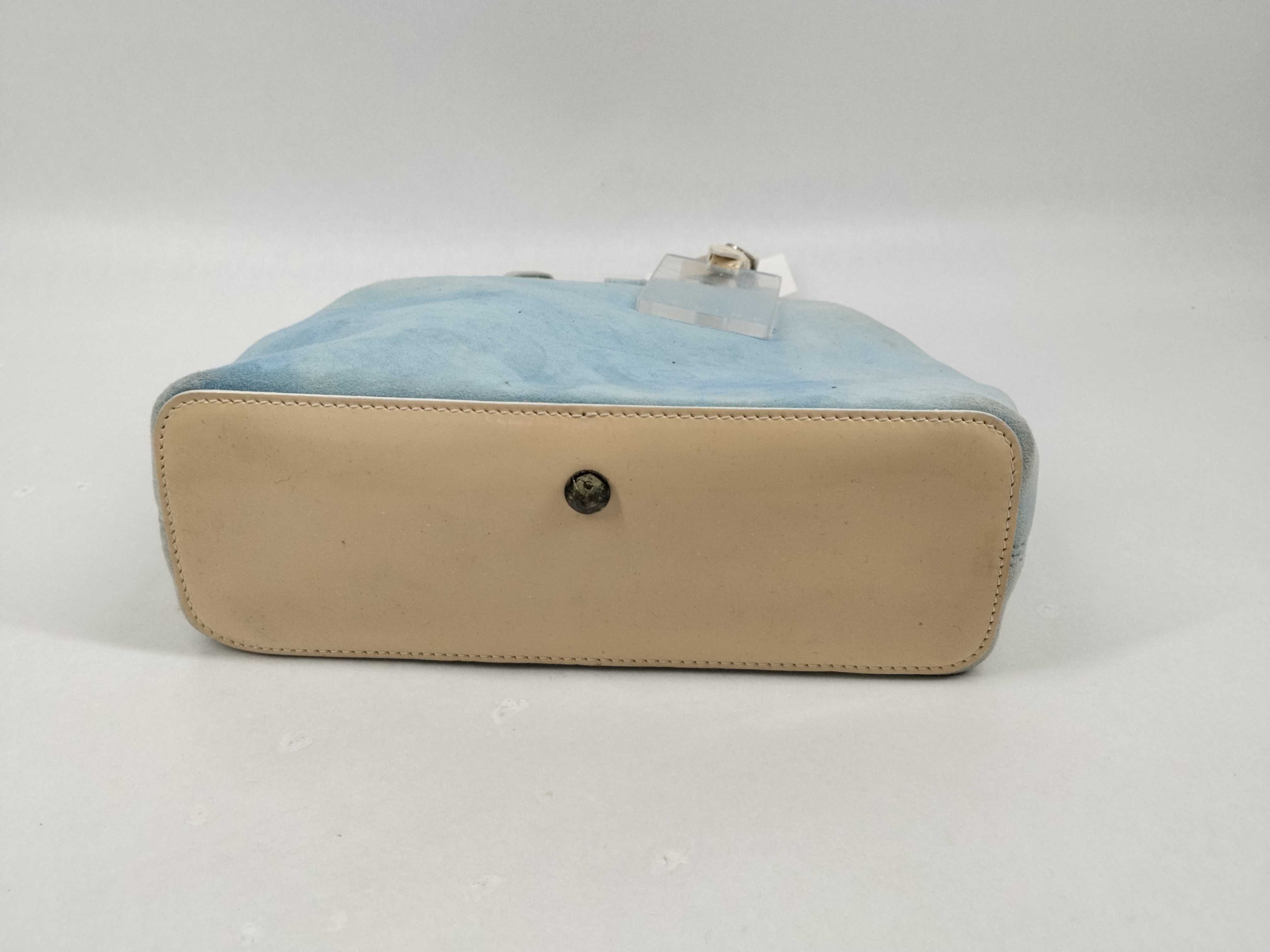 Suede Handbag (Discoloration present) Handbag — view 7
