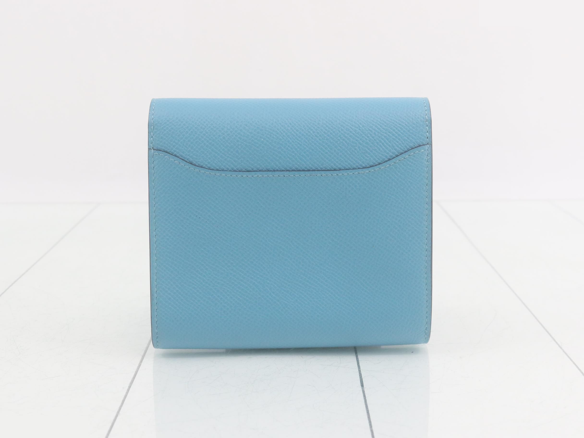 Constance Compact Veau Epsom Bi-fold Wallet (Y Stamp) — view 2