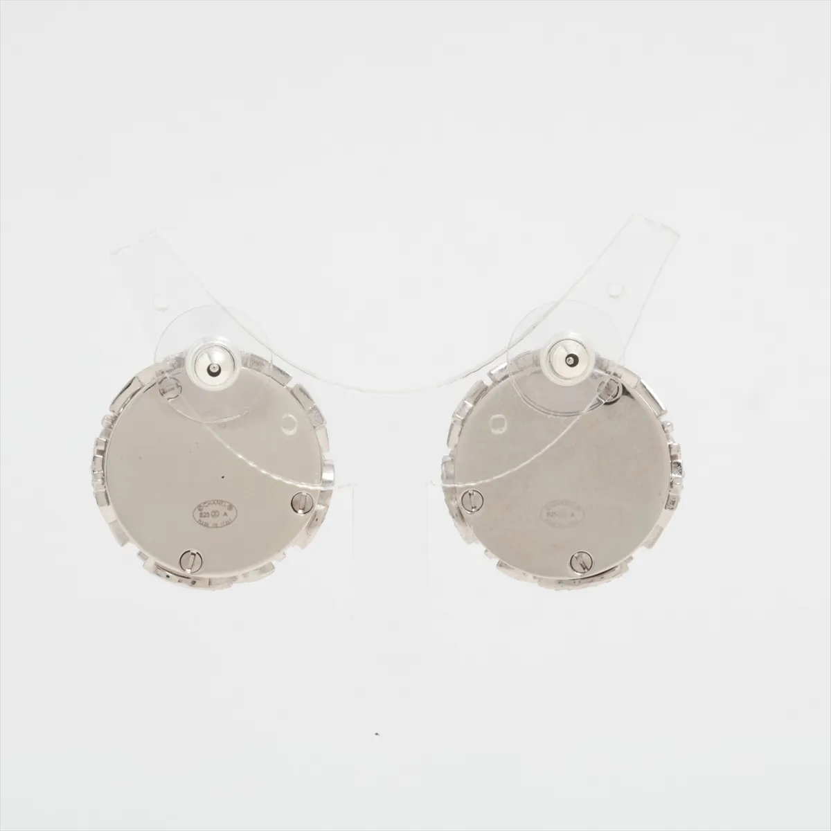 Cocomark Star B25A Earrings (for both ears) Metal x Rhinestone Silver — view 3