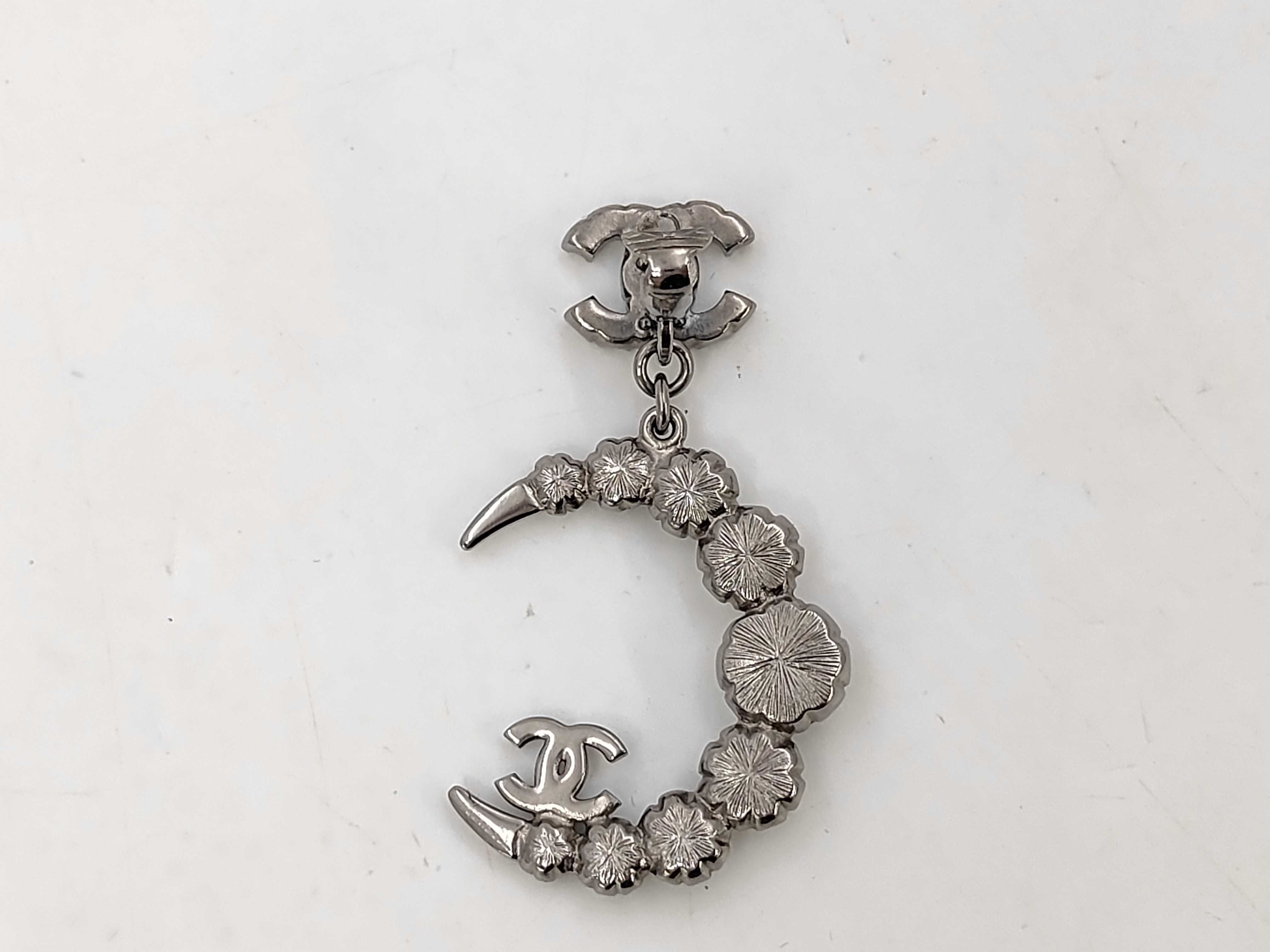 Crescent Moon Motif Coco Mark Earrings — view 3