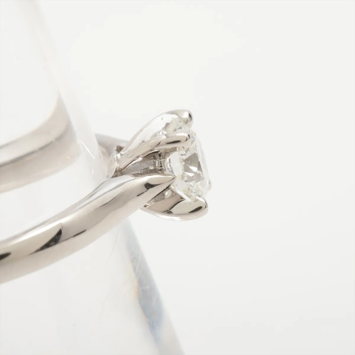Solitaire 1895 Diamond Ring, Pt950, 3.1g, 0.36 diamonds, 47mm square, 591FPO, — view 6