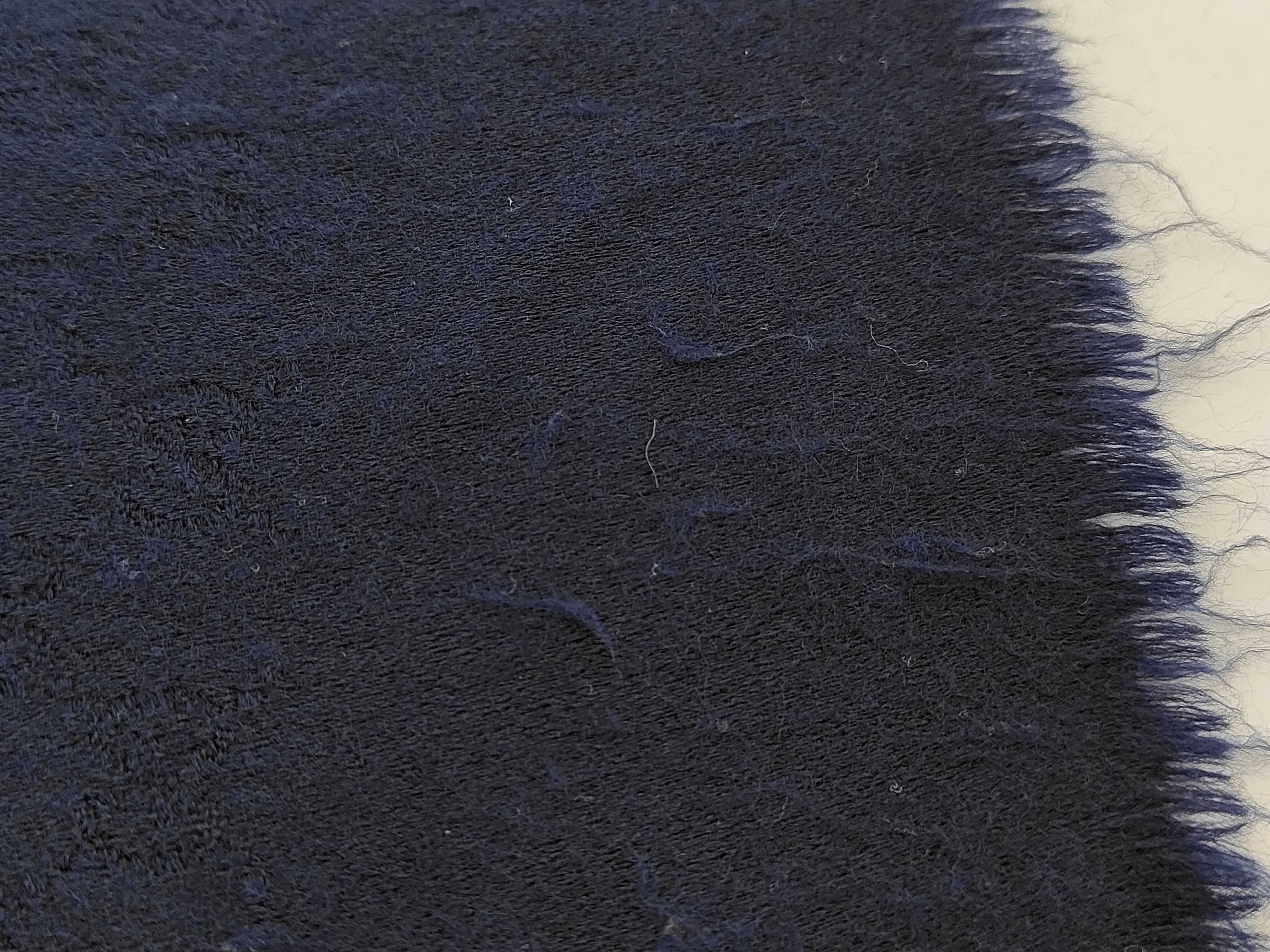 GG pattern cashmere scarf, navy, other accessories — view 7