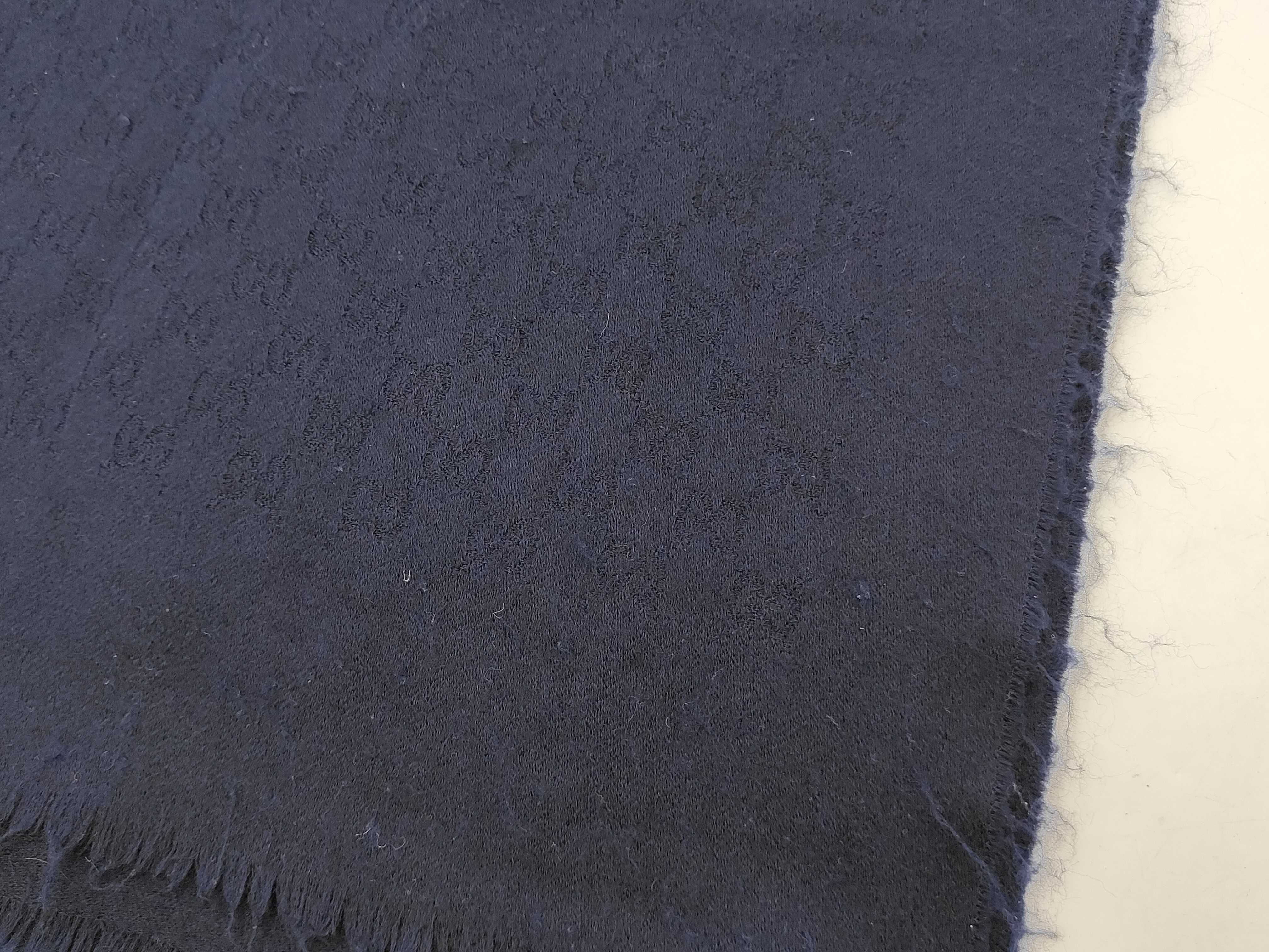 GG pattern cashmere scarf, navy, other accessories — view 8