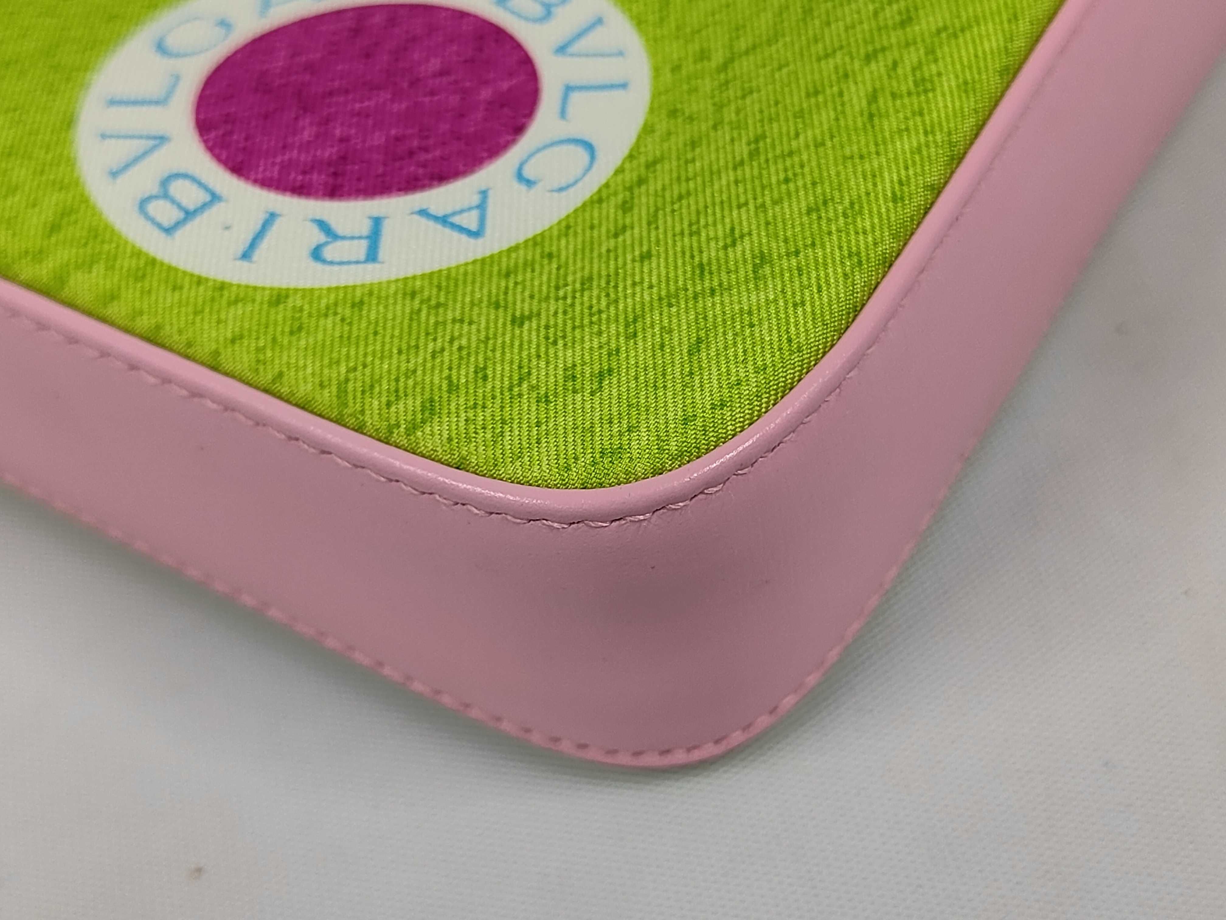 Bulgari Nylon Pouch Green Shoulder Bag — view 4