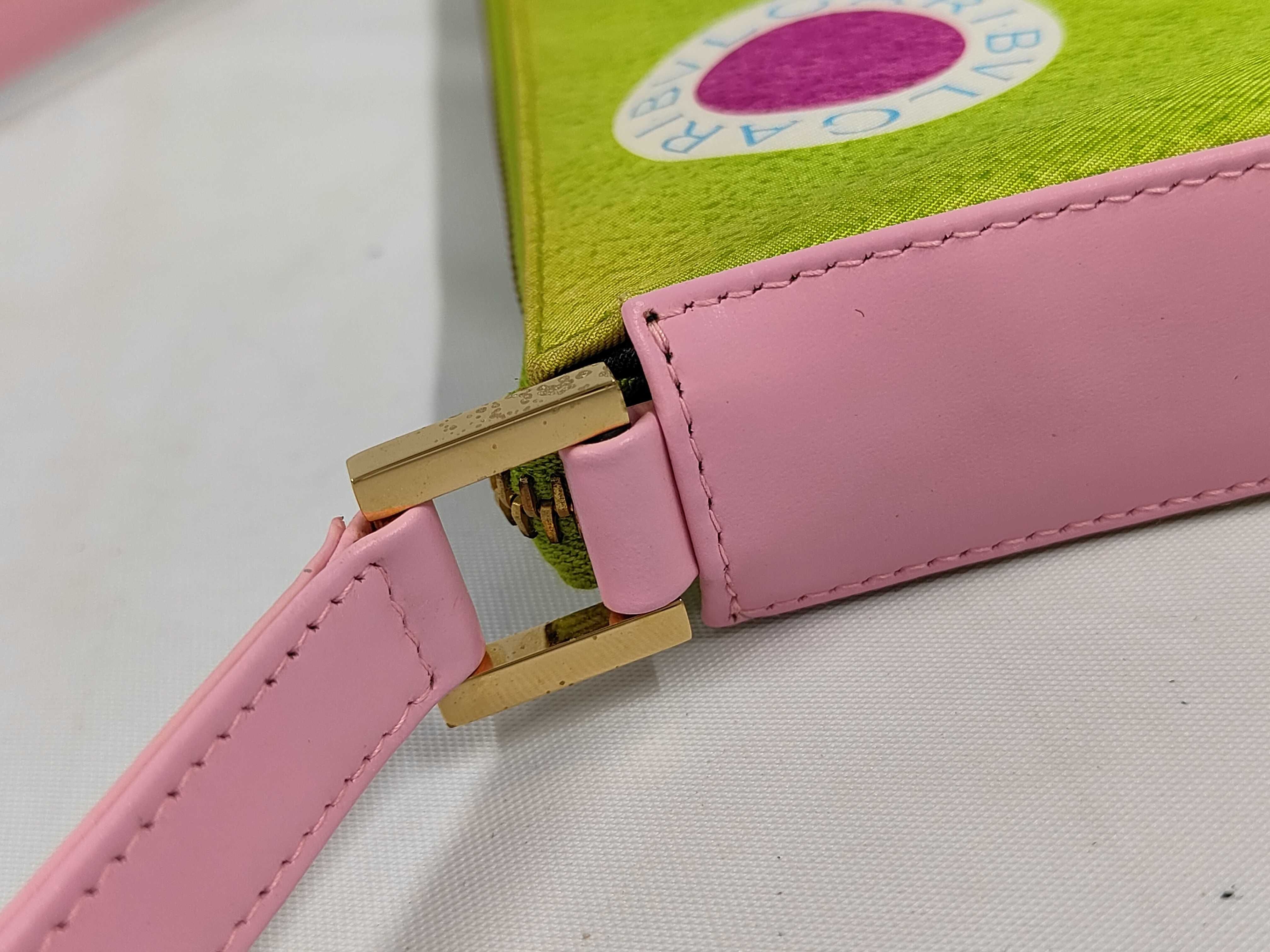 Bulgari Nylon Pouch Green Shoulder Bag — view 6