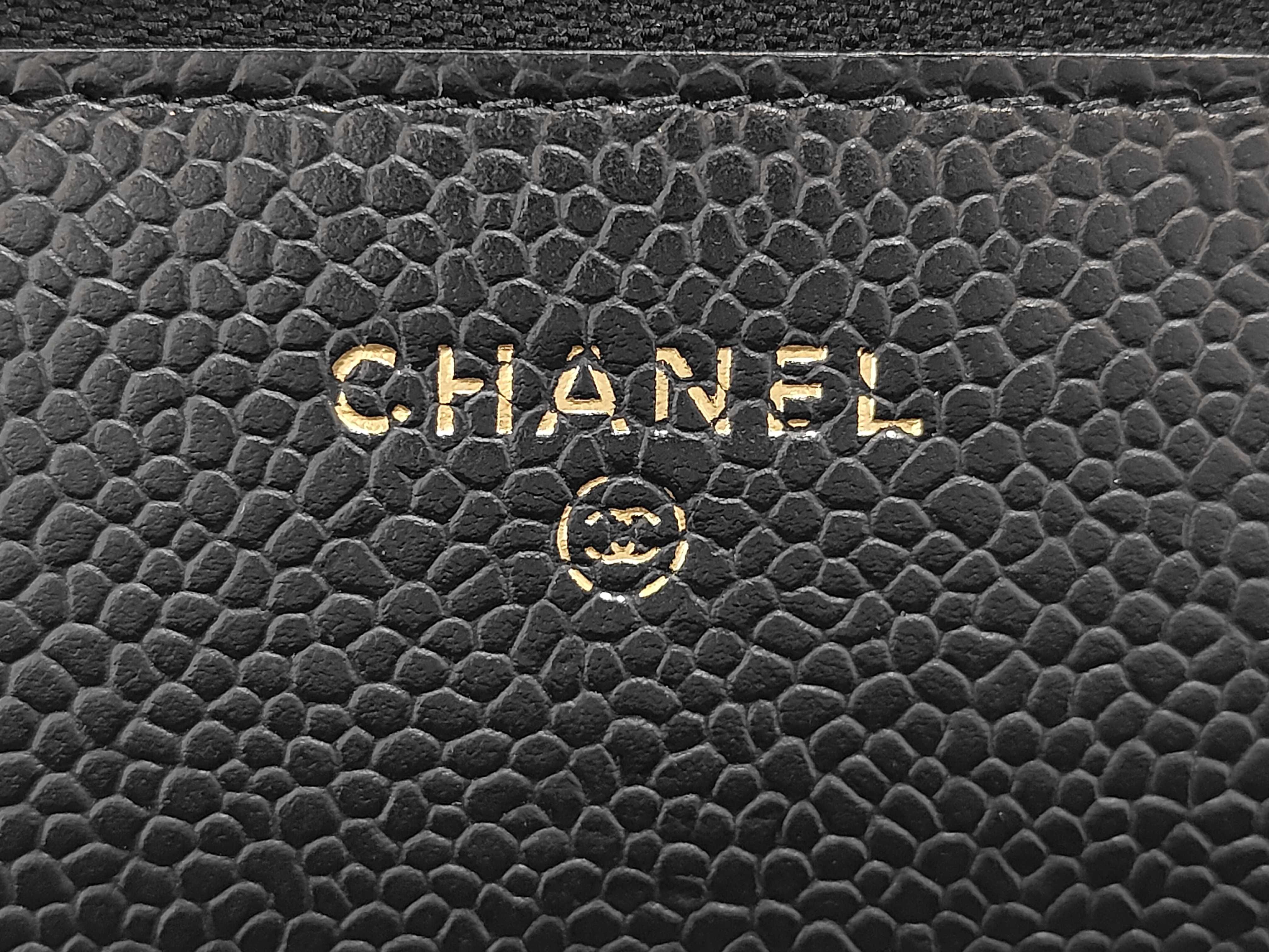 Caviar Skin Chain Wallet Shoulder Bag — view 13