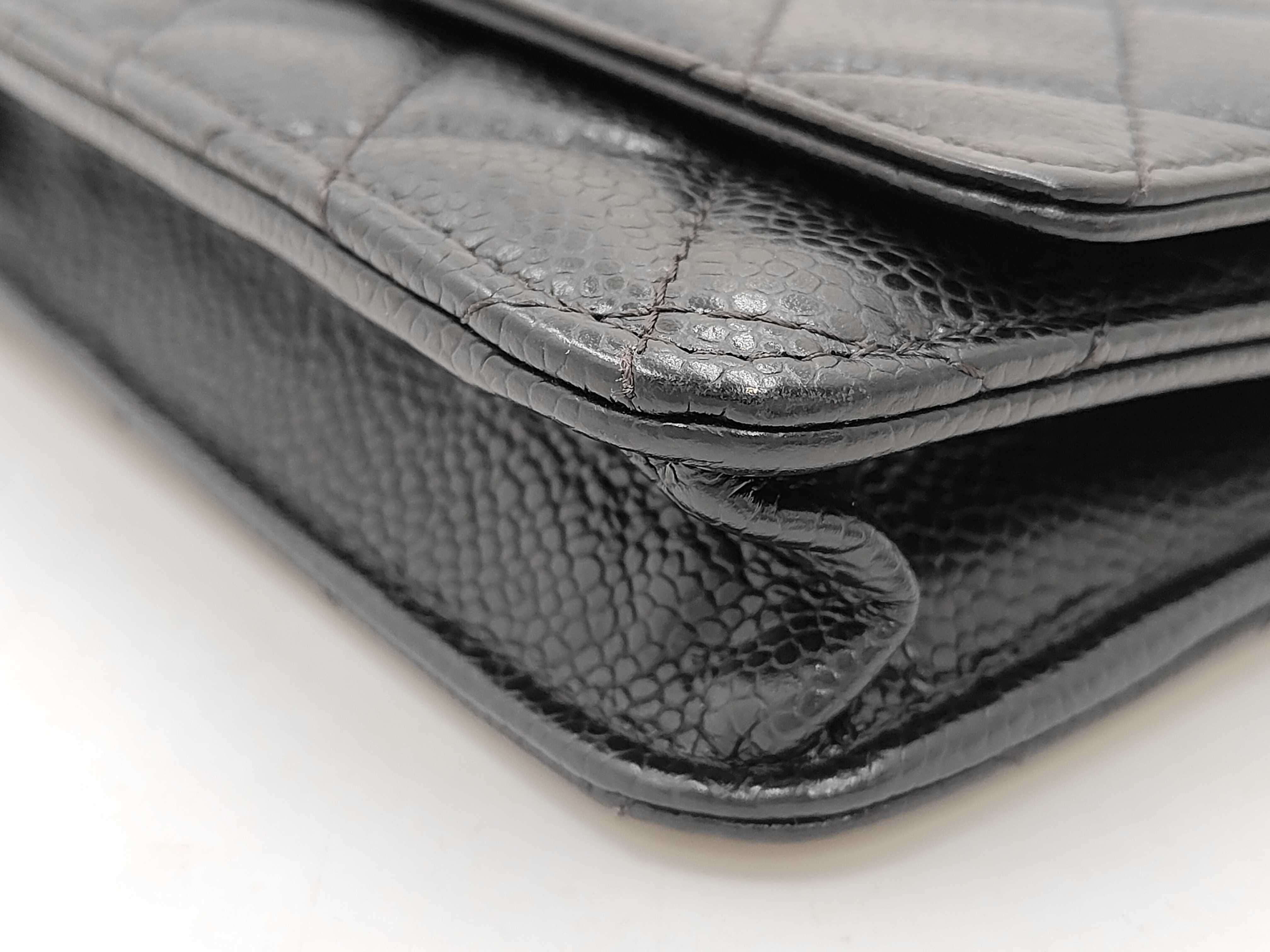 Caviar Skin Chain Wallet Shoulder Bag — view 6