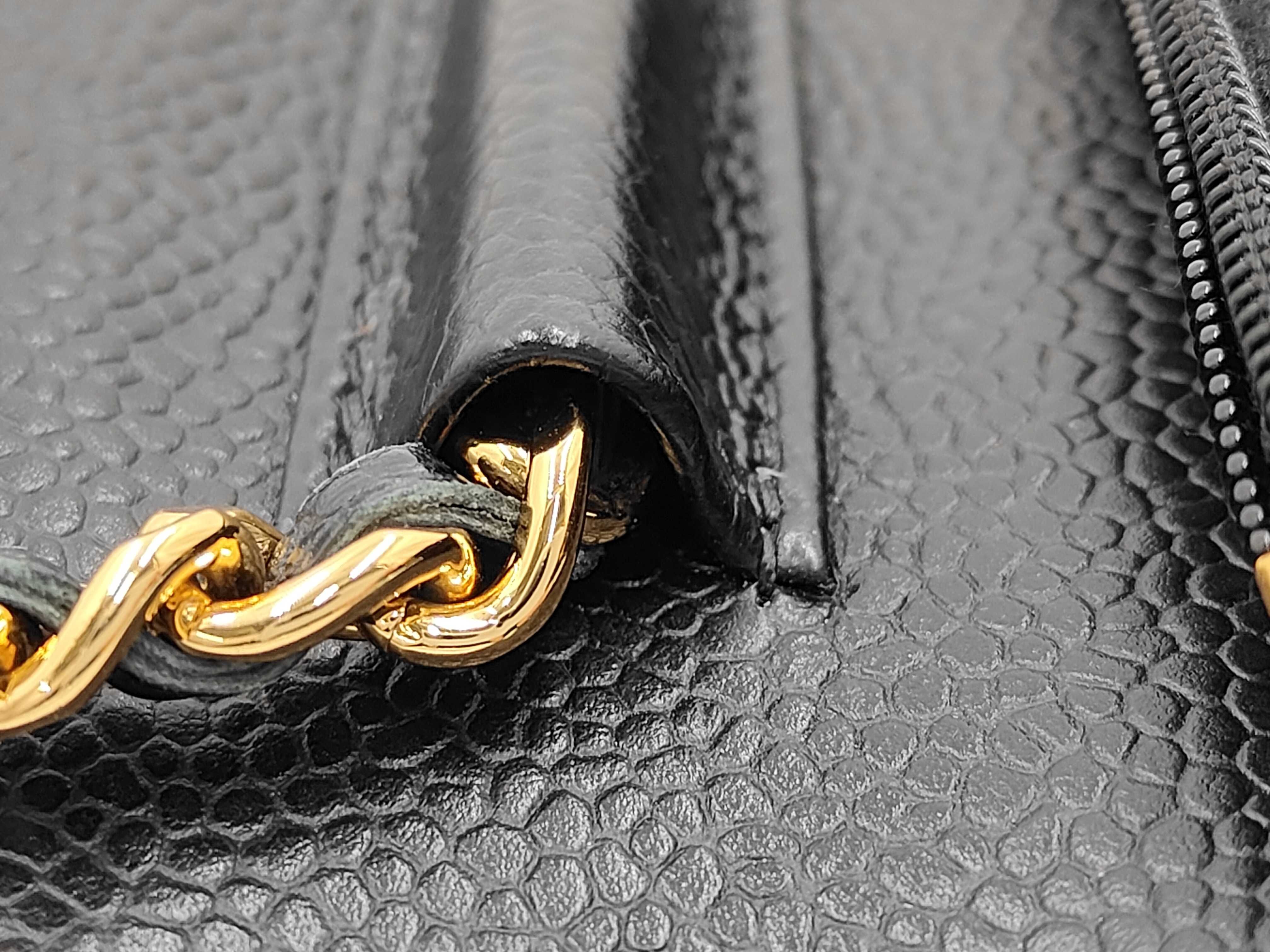 Caviar Skin Chain Wallet Shoulder Bag — view 8