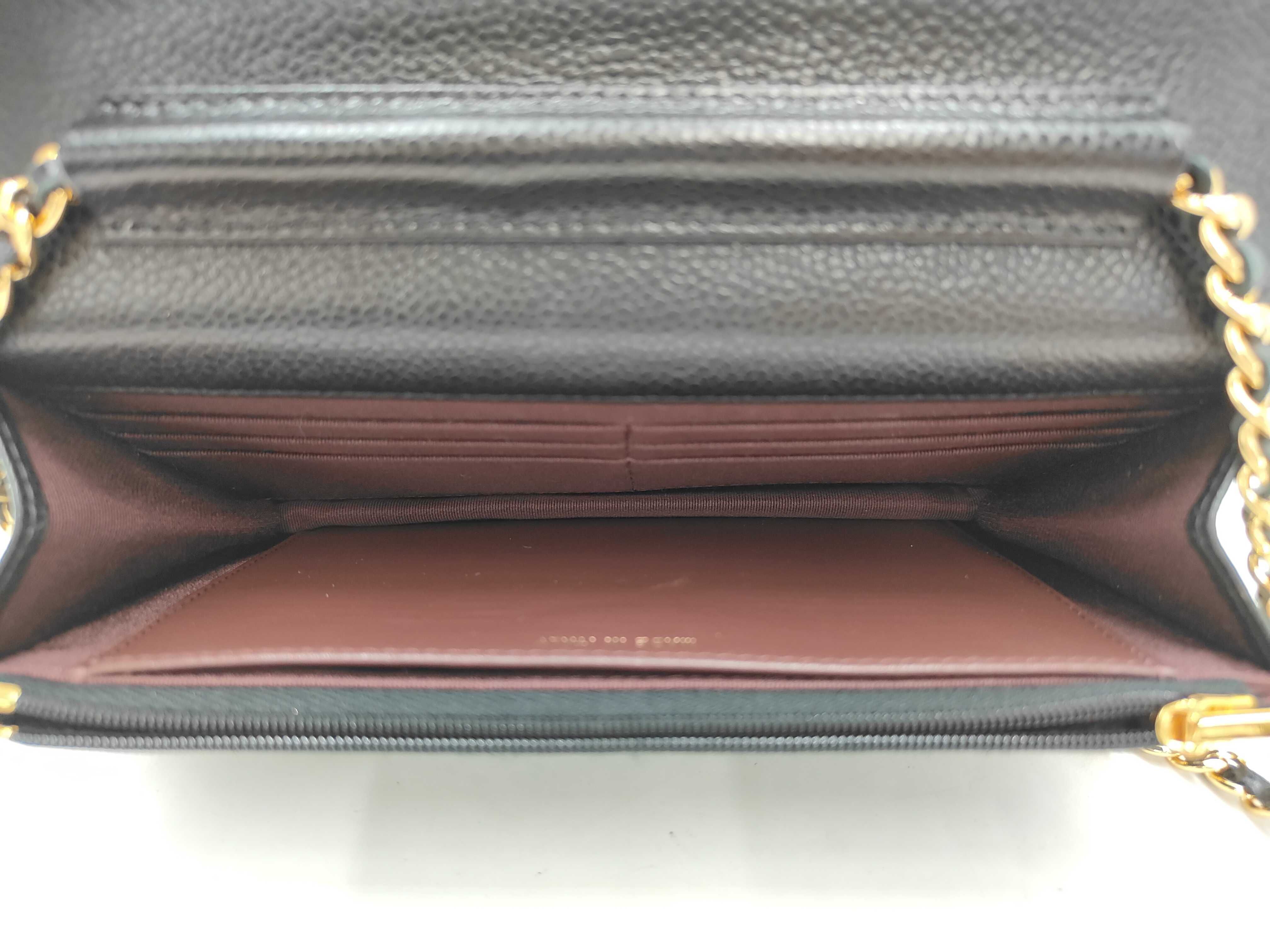 Caviar Skin Chain Wallet Shoulder Bag — view 10