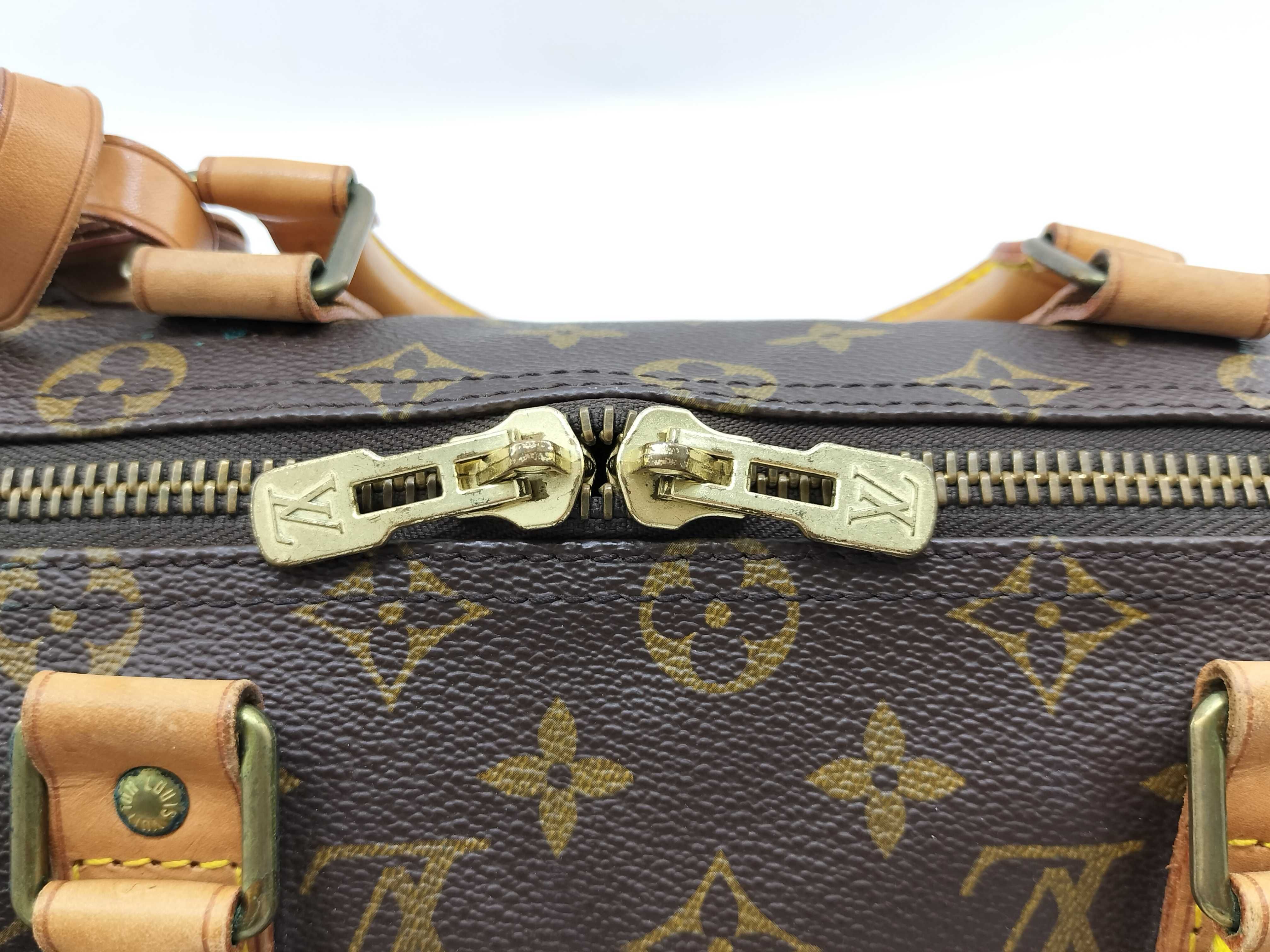 Monogram Louis Vuitton Keepall Boston Bag — view 12