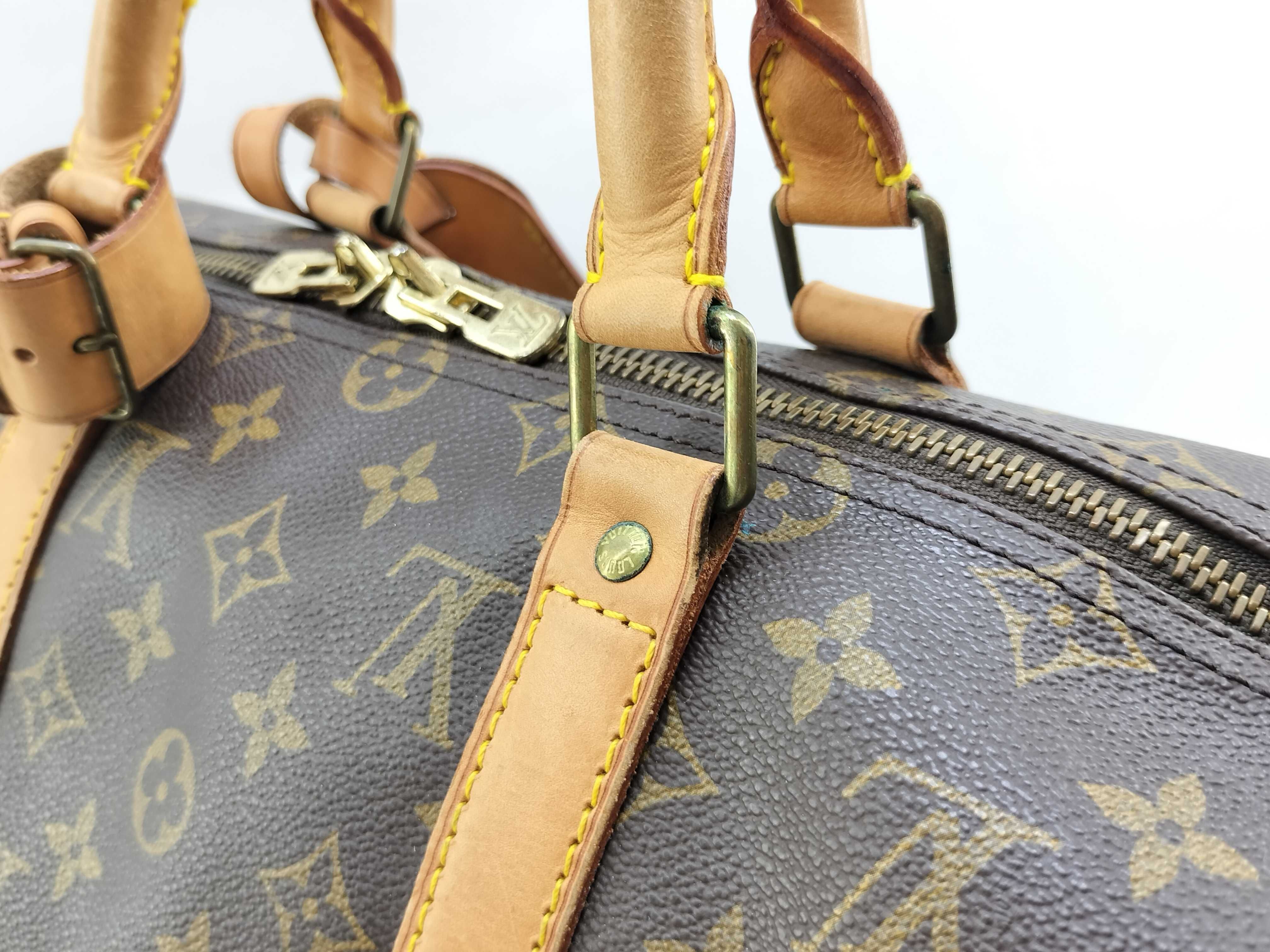 Monogram Louis Vuitton Keepall Boston Bag — view 3